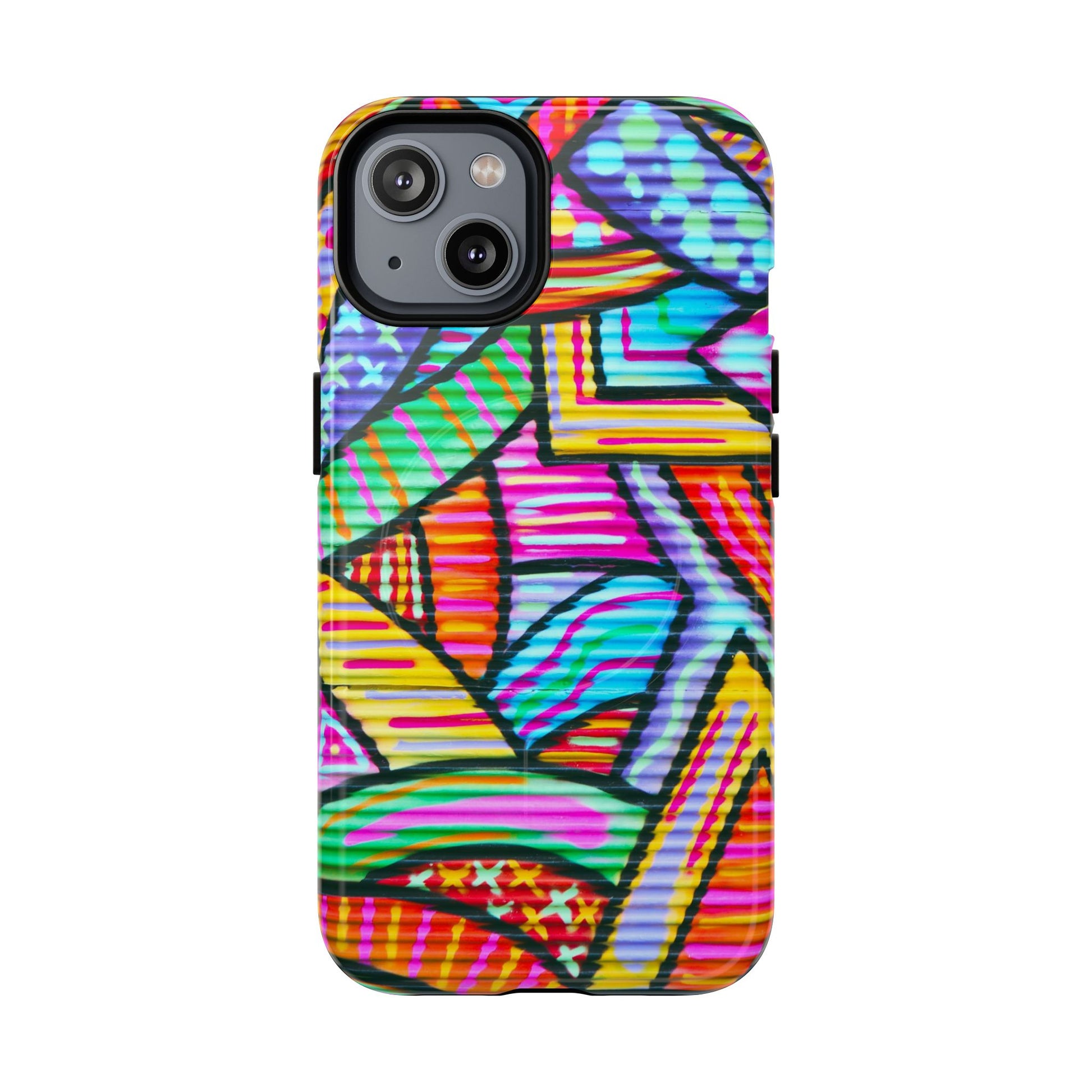 Vibrant Tough Magnetic Phone Case, Colorful Phone Cover, Artistic Mobile Protection, Unique Gift for Tech Lovers, Phone Accessories - FORMO