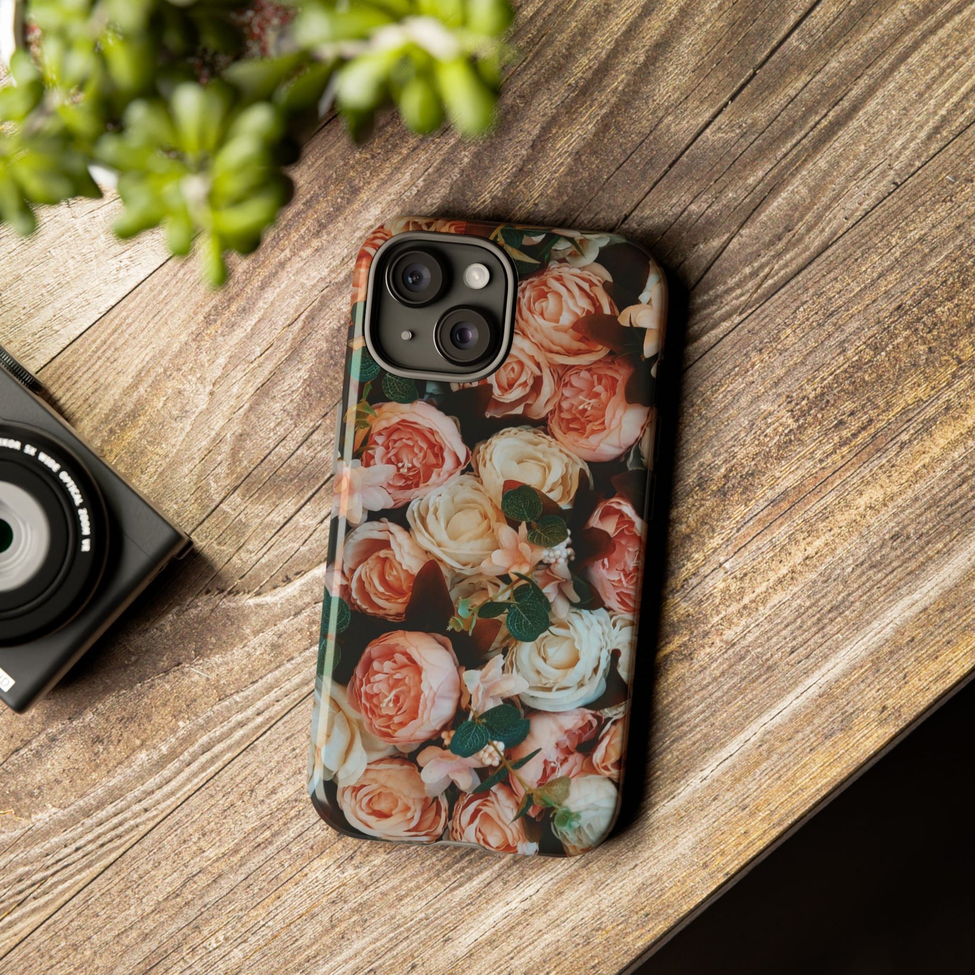 Floral Phone Case - Tough Cases, Rose Design, Floral Protection, Gift for Her, Cute Mobile Cover, Eco-Friendly Case - FORMO