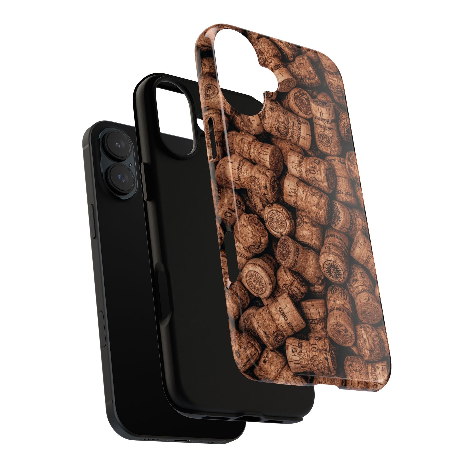 Cork Pattern Phone Case - Eco-Friendly, Vintage Style, Rustic Gifts for Wine Lovers, Housewarming, Birthday, Unique Gift - FORMO