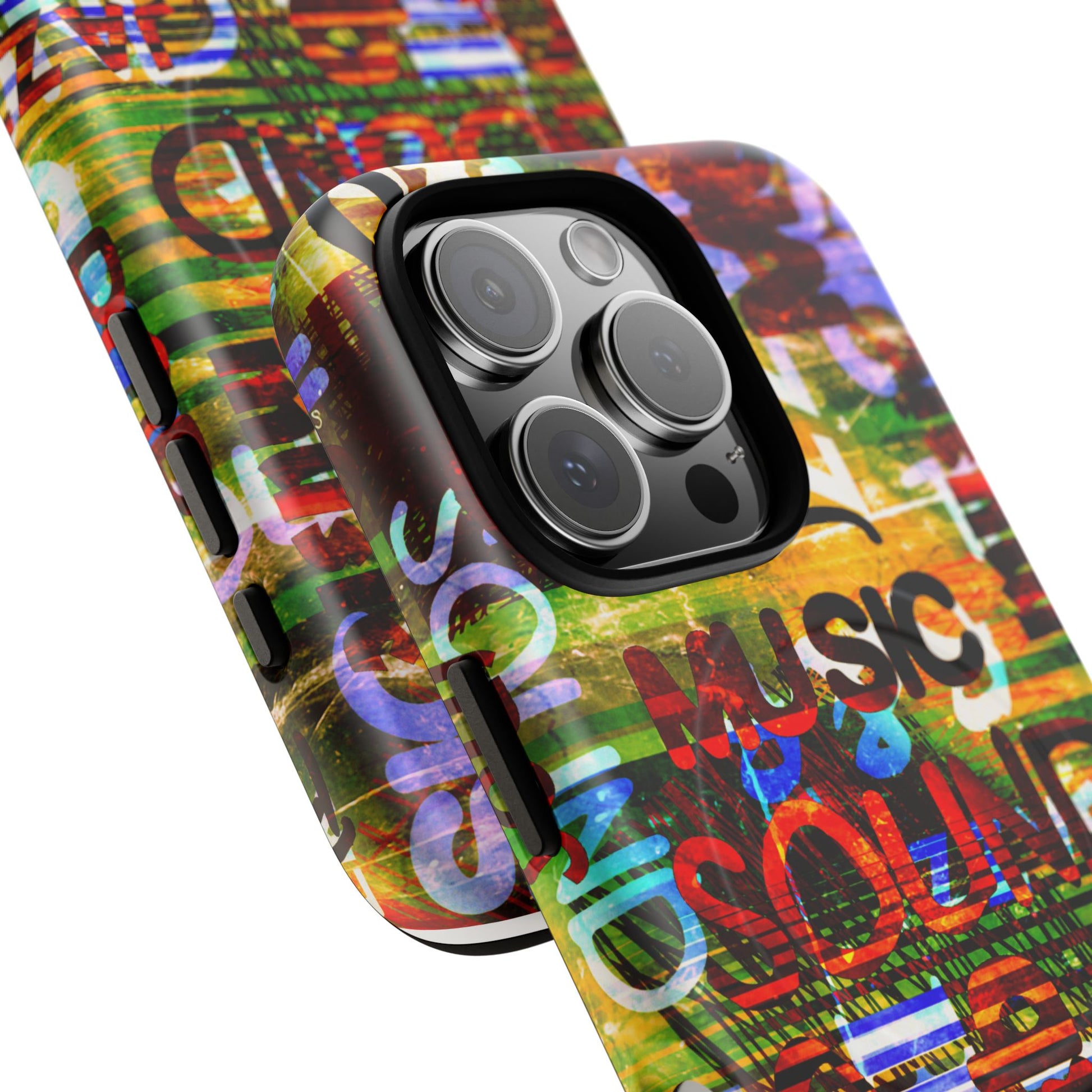 Colorful Music-Themed Phone Case (iPhone & Samsung Compatible) - FORMO
