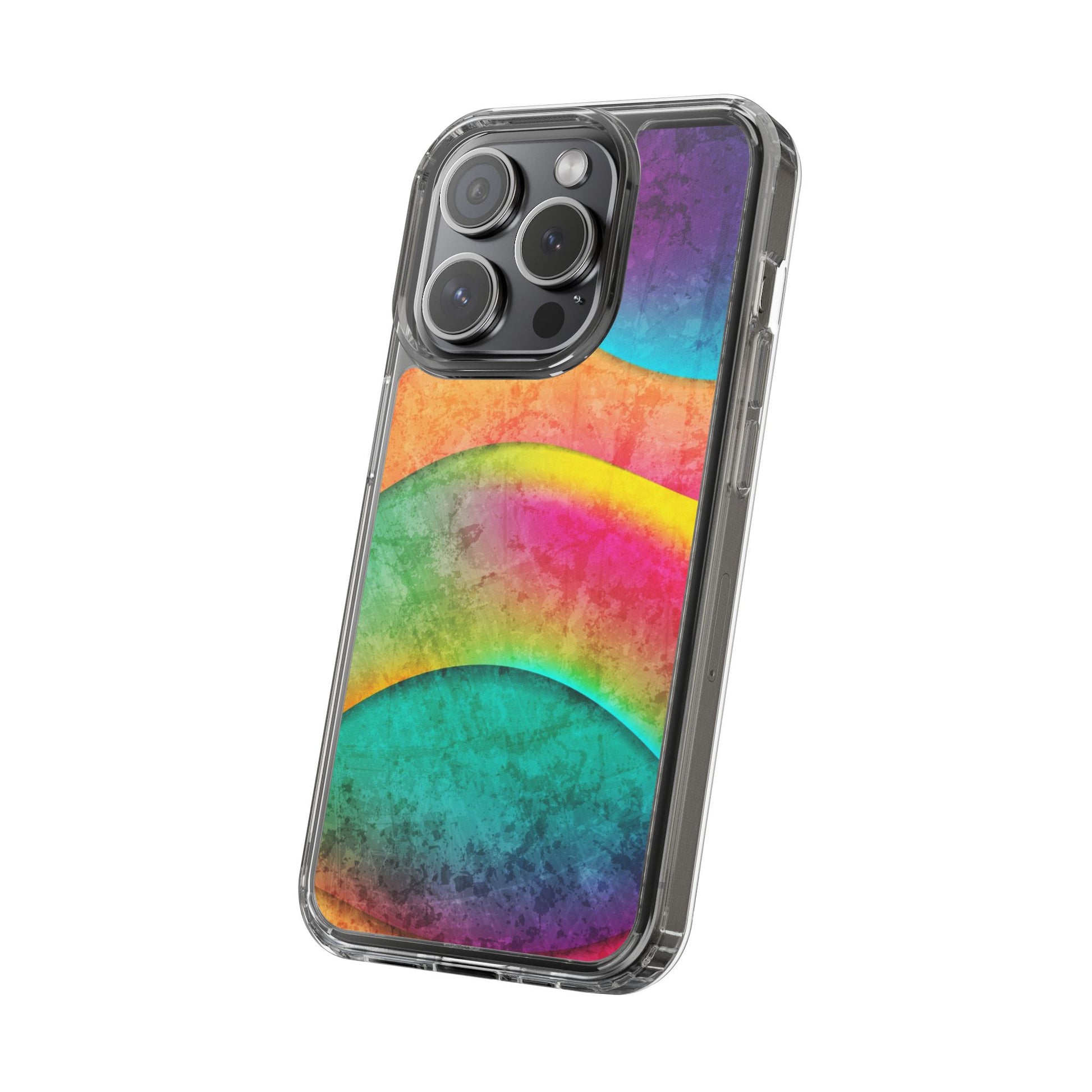 Rainbow Pattern Clear Phone Case (iPhone & Samsung Compatible) - FORMO