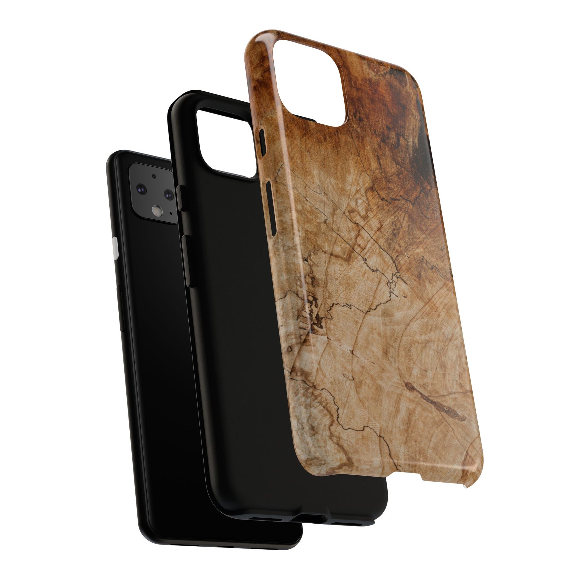 Woodland-Inspired Phone Case | Tough Cases, Natural Wood Grain Cover, Rustic Tech Accessory, Nature Lover Gift, Eco-Friendly - FORMO