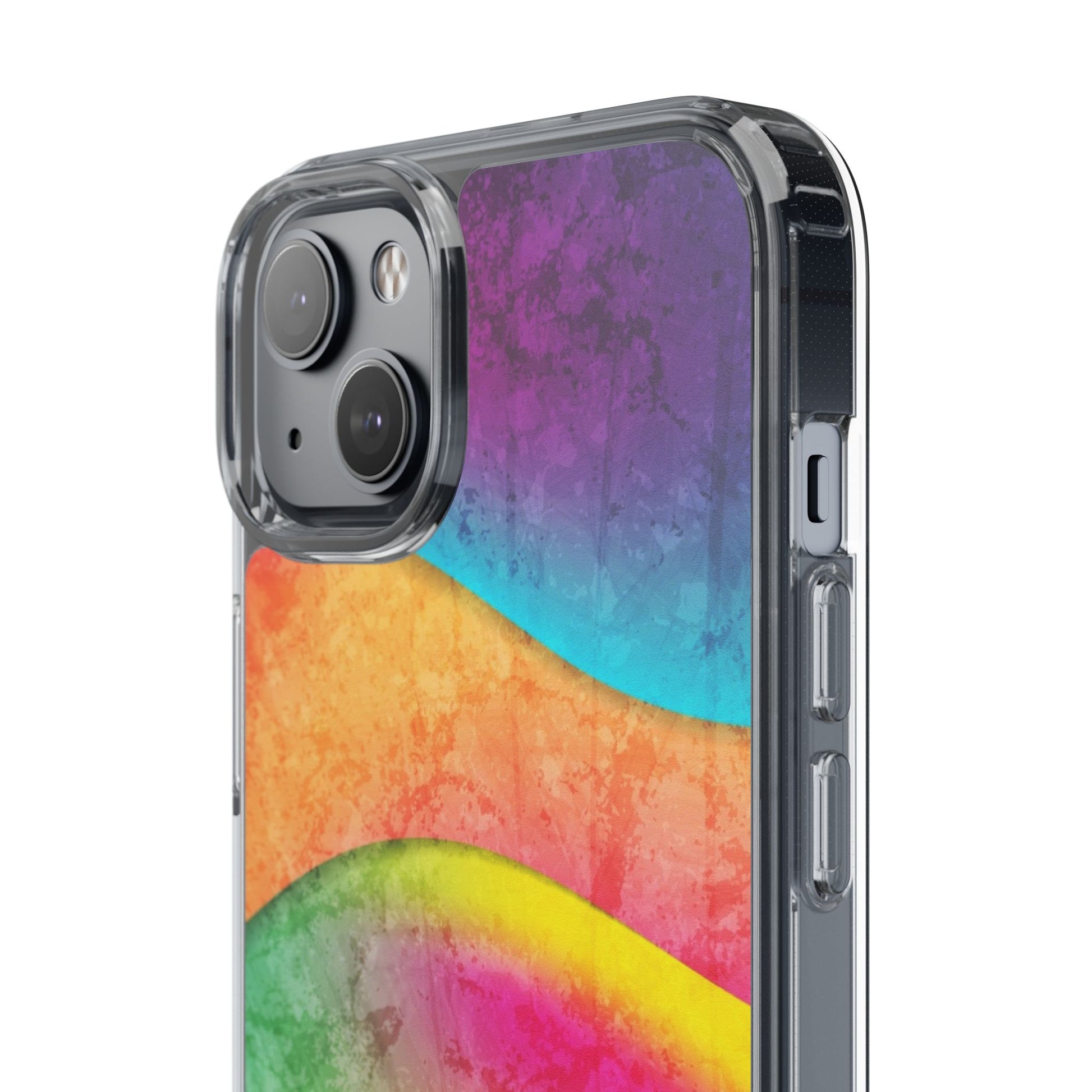 Rainbow Pattern Clear Phone Case (iPhone & Samsung Compatible) - FORMO