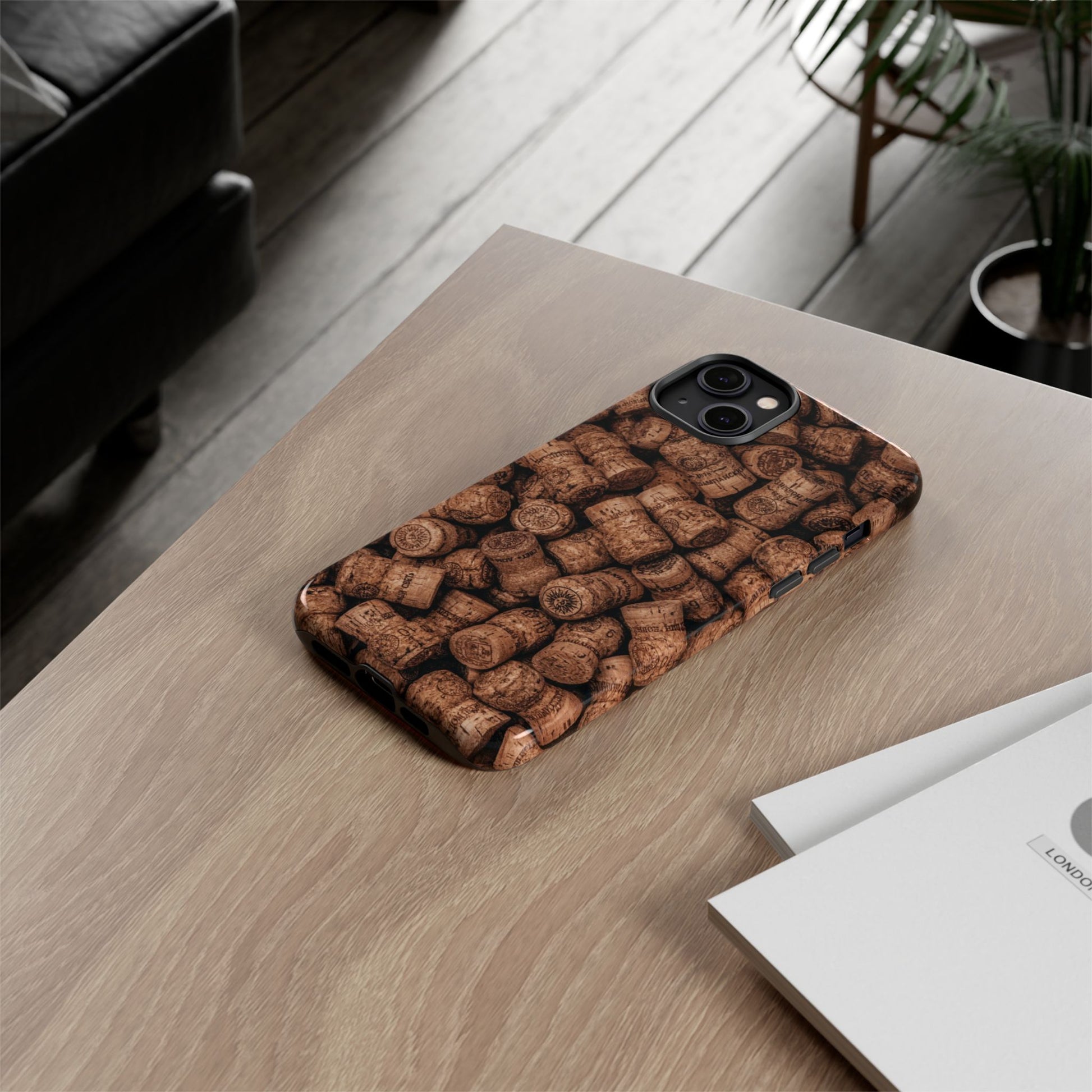 Cork Pattern Phone Case - Eco-Friendly, Vintage Style, Rustic Gifts for Wine Lovers, Housewarming, Birthday, Unique Gift - FORMO