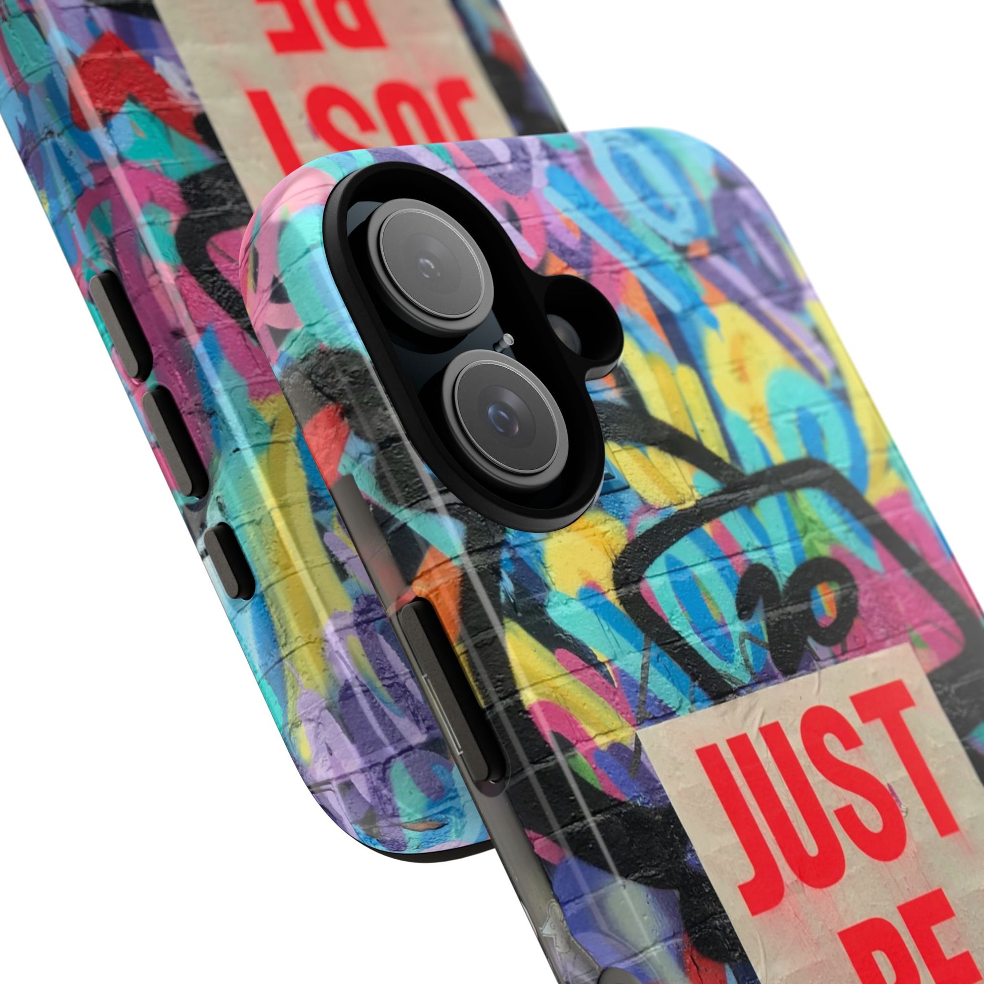 Colorful Phone Case - Just Be Nice Design, Motivational Gift, Phone Accessories, Unique Custom Case, Positive Vibe Tech Gear - FORMO