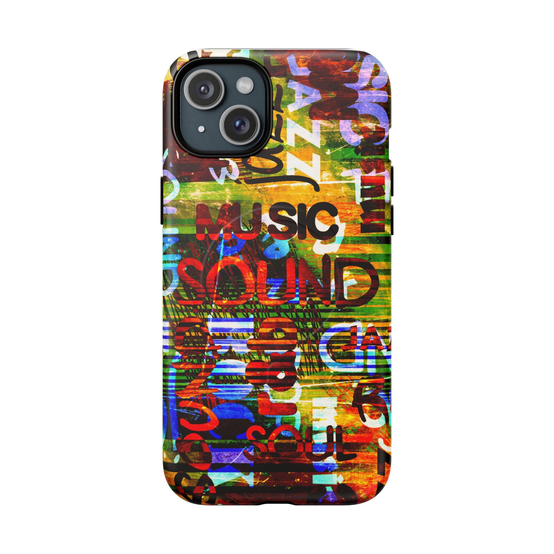 Colorful Music-Themed Phone Case (iPhone & Samsung Compatible) - FORMO