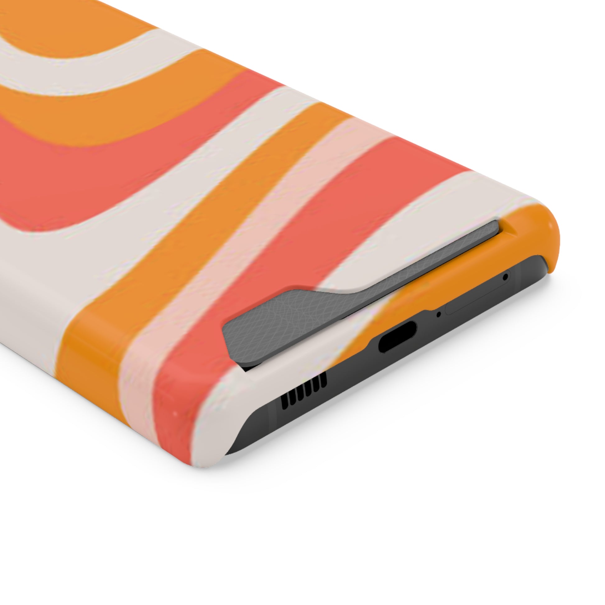 Trendy Phone Case with Card Holder, Boho Phone Accessory, Stylish Mobile Cover, Functional Gift for Friends, Perfect for Everyday Use - FORMO