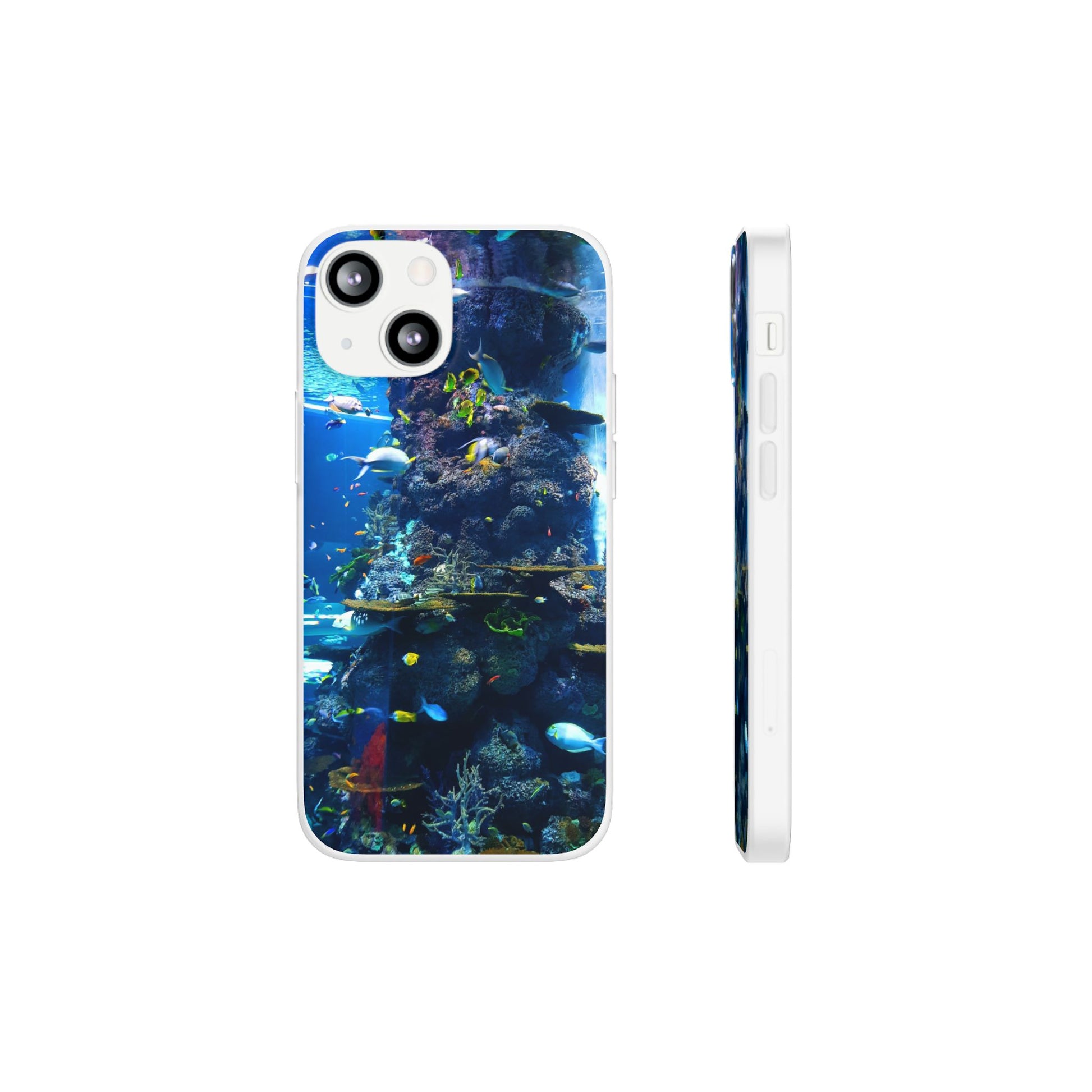 Underwater Paradise Phone Case, Flexible Mobile Cover, Ocean Lover Gift, Marine Life, Beach Decor, Sea Life Accessories - FORMO