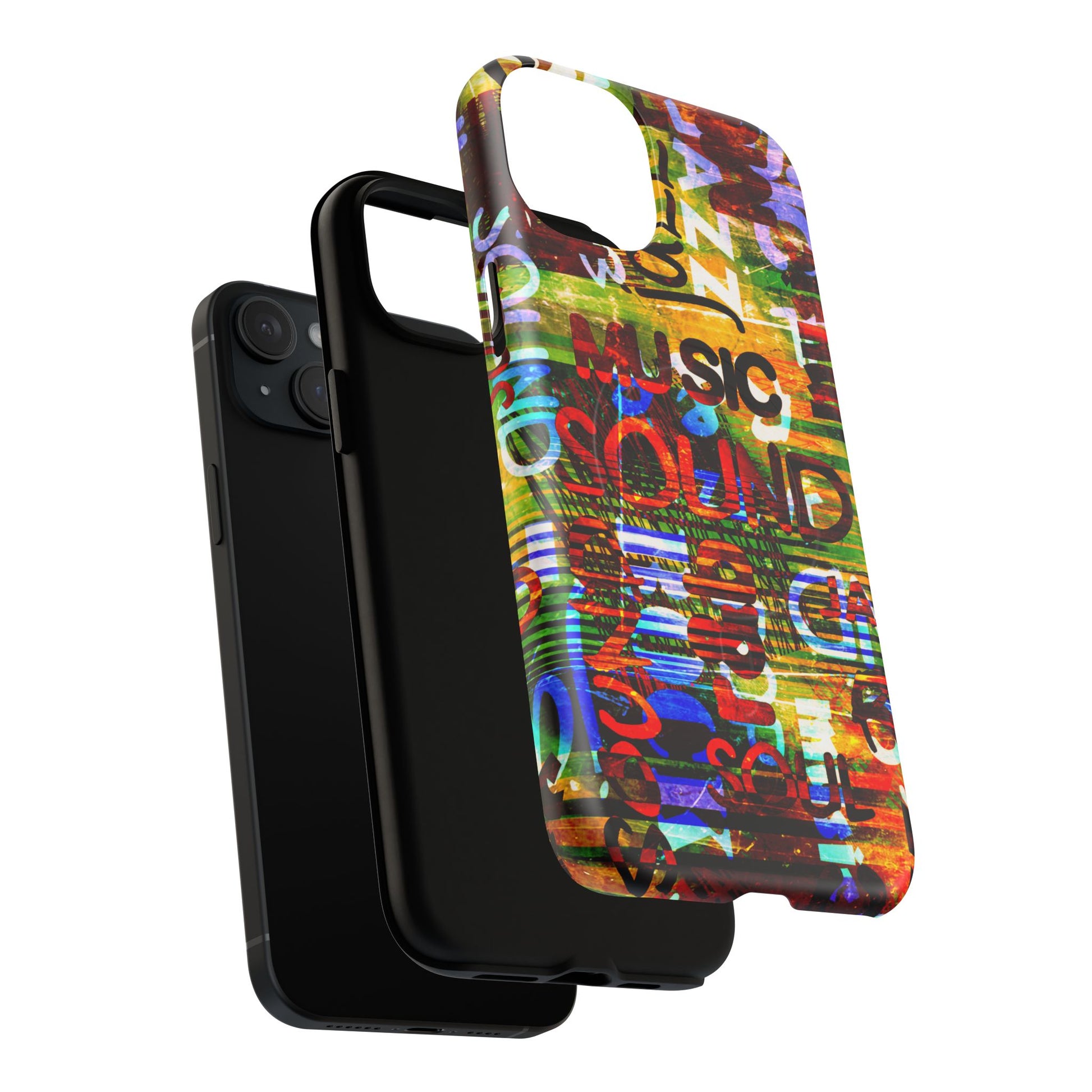 Colorful Music-Themed Phone Case (iPhone & Samsung Compatible) - FORMO