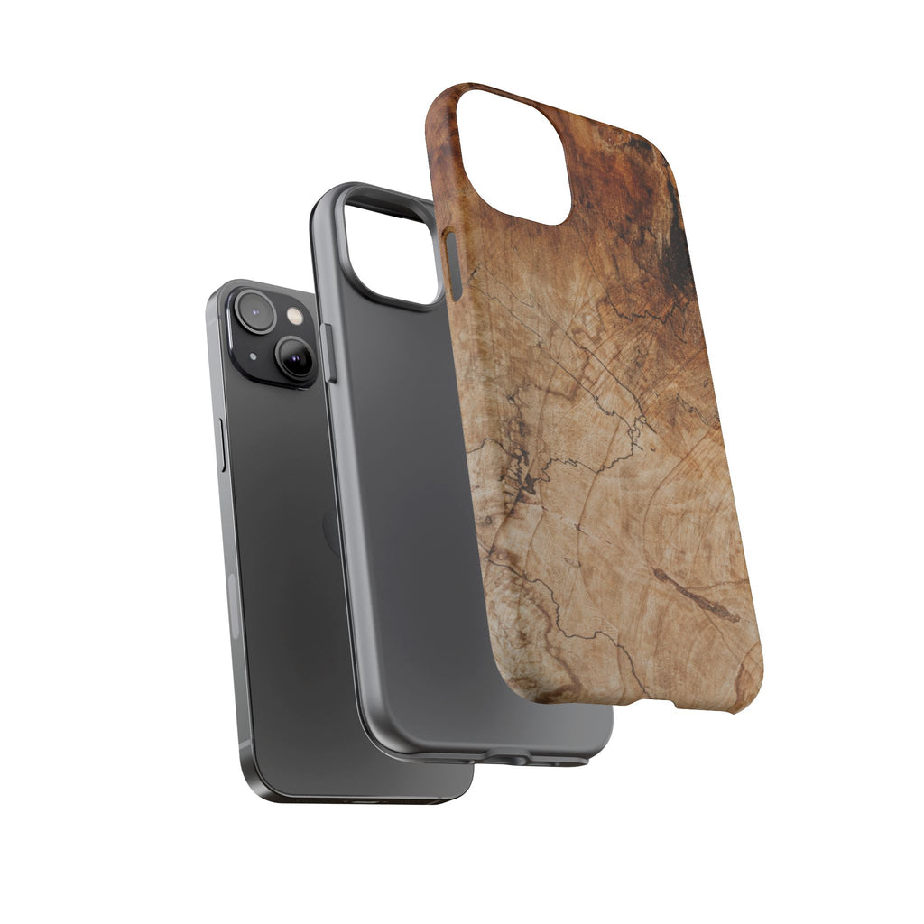 Woodland-Inspired Phone Case | Tough Cases, Natural Wood Grain Cover, Rustic Tech Accessory, Nature Lover Gift, Eco-Friendly - FORMO