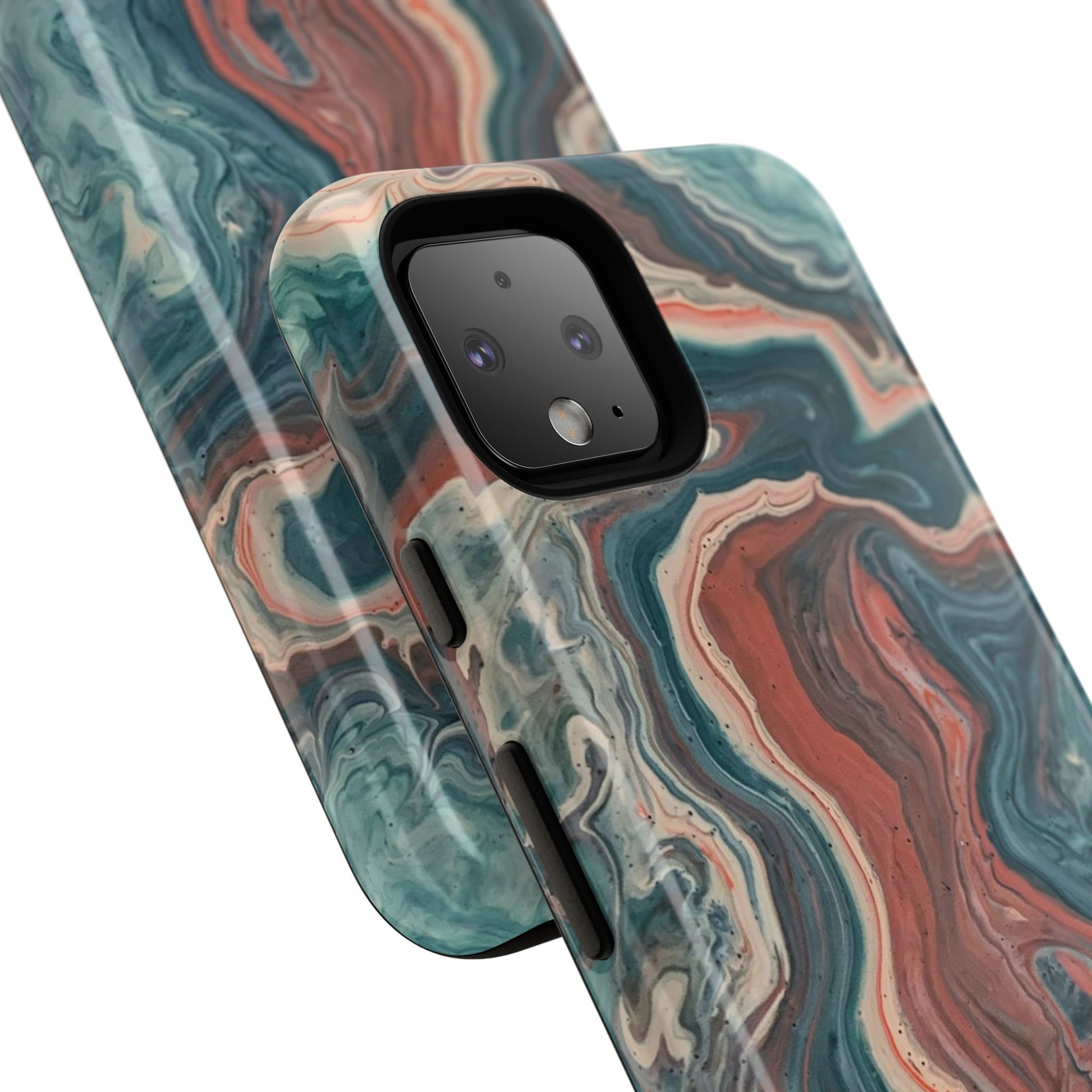 Artistic Phone Case, Tough Cases for Stylish Protection, Marble Design, Trendy Gift for Phone Lovers, Unique Cell Phone Accessory - FORMO
