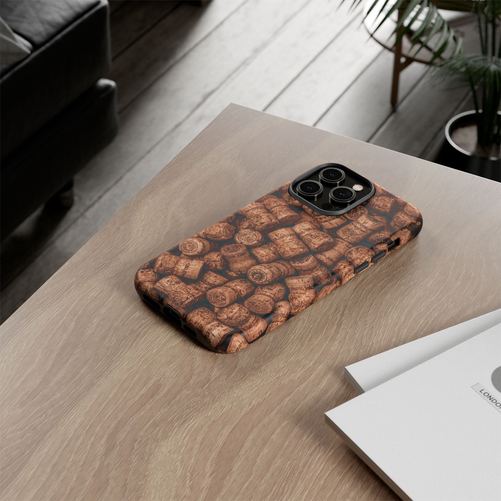 Cork Pattern Phone Case - Eco-Friendly, Vintage Style, Rustic Gifts for Wine Lovers, Housewarming, Birthday, Unique Gift - FORMO