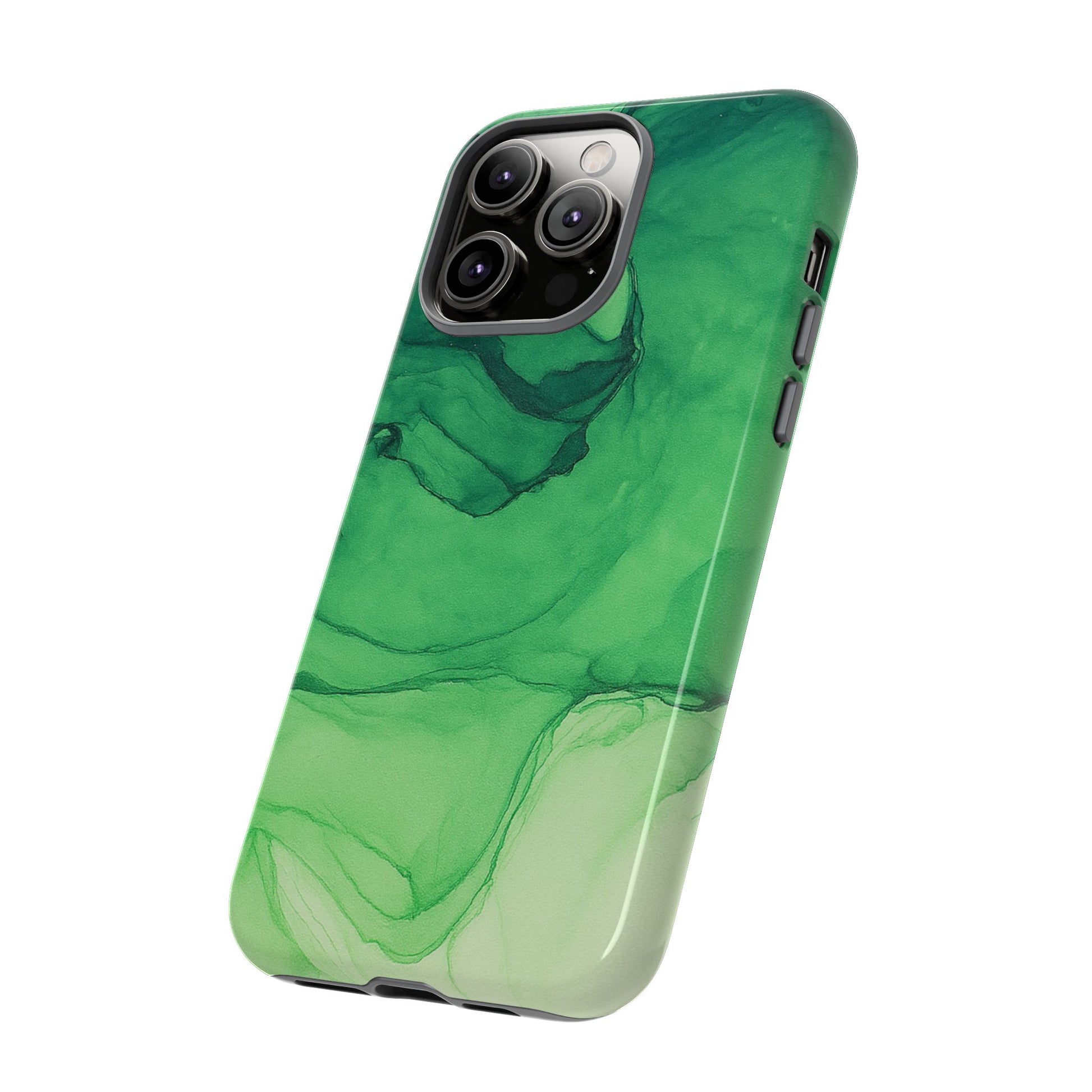Stylish Phone Case for Nature Lovers, Tough Cases, Green Marble Design, Organic Aesthetic, Unique Gift, Eco-friendly Accessories