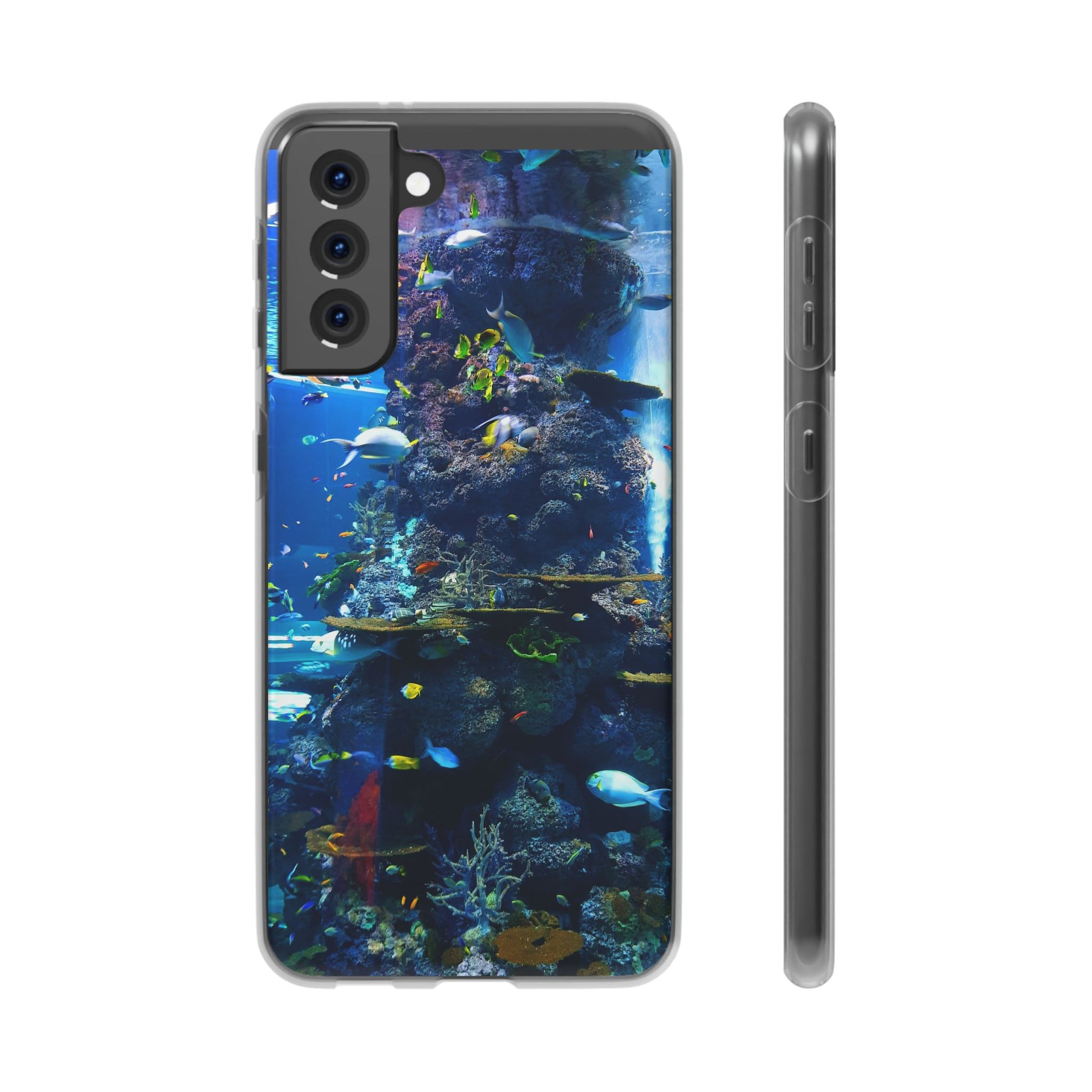 Underwater Paradise Phone Case, Flexible Mobile Cover, Ocean Lover Gift, Marine Life, Beach Decor, Sea Life Accessories - FORMO