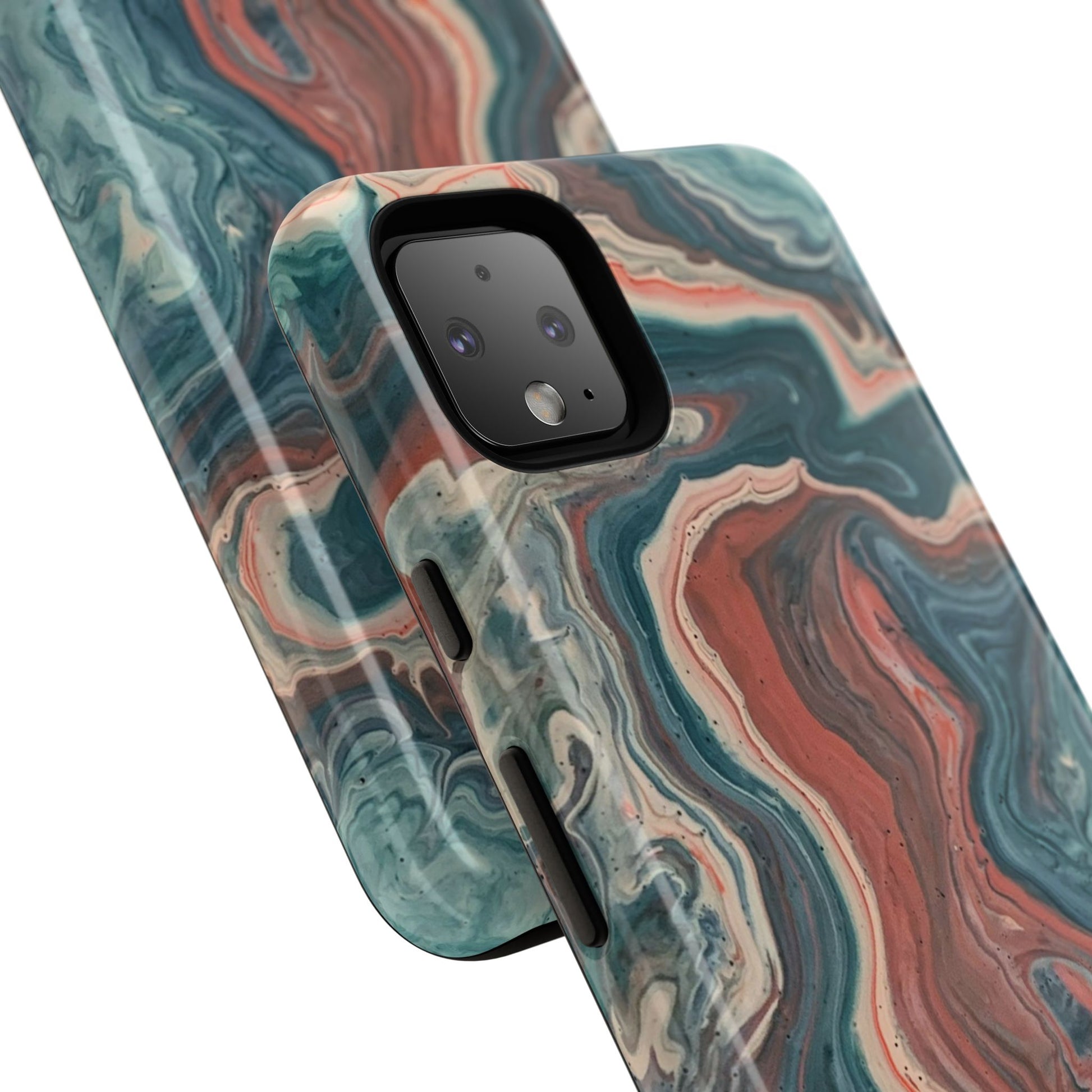 Artistic Phone Case, Tough Cases for Stylish Protection, Marble Design, Trendy Gift for Phone Lovers, Unique Cell Phone Accessory - FORMO