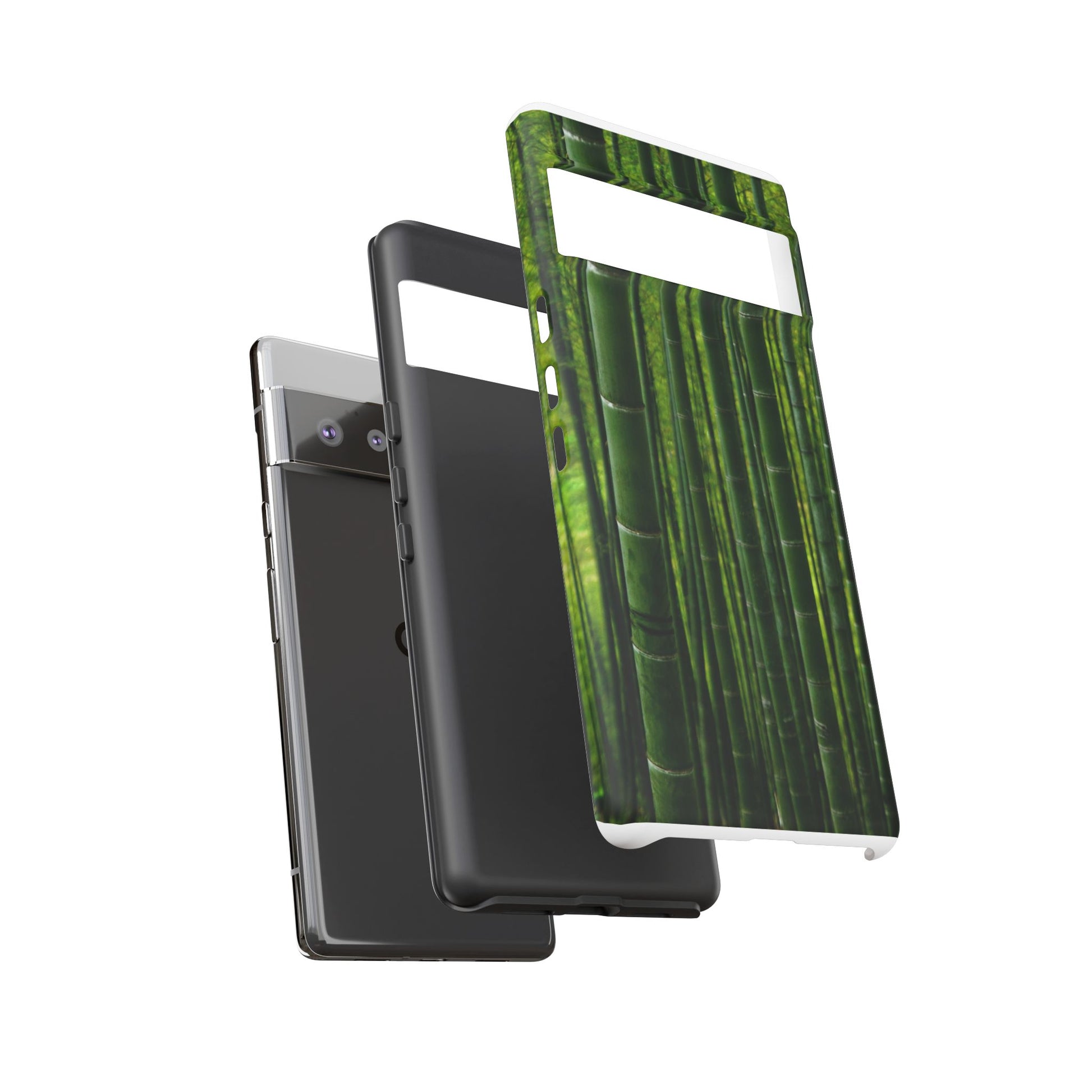 Bamboo Phone Case - Tough Cases, Nature Lover Gift, Eco-Friendly Phone Accessory, Greenery Design, Unique Smartphone Cover - FORMO