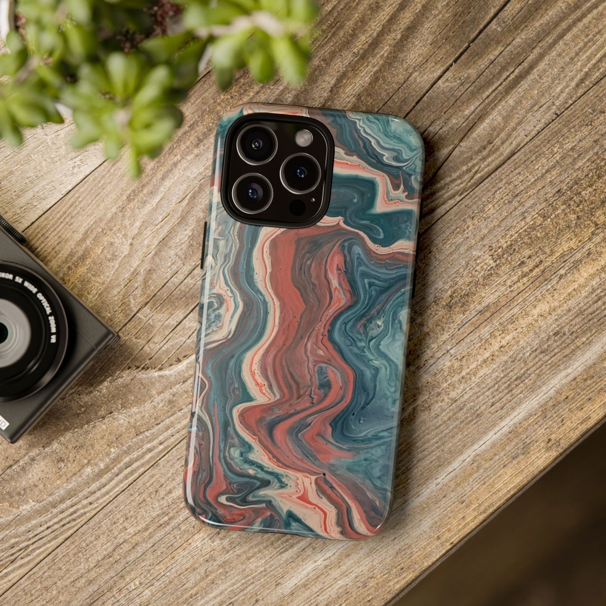 Artistic Phone Case, Tough Cases for Stylish Protection, Marble Design, Trendy Gift for Phone Lovers, Unique Cell Phone Accessory - FORMO