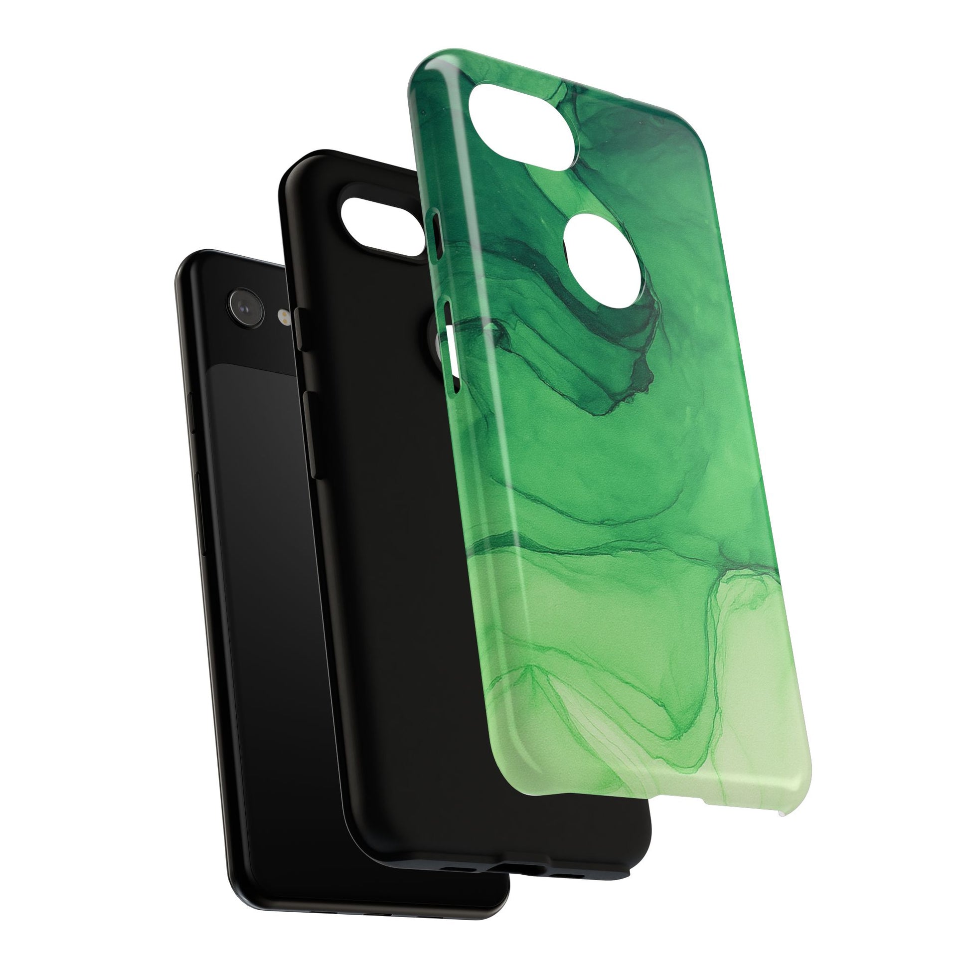 Stylish Phone Case for Nature Lovers, Tough Cases, Green Marble Design, Organic Aesthetic, Unique Gift, Eco-friendly Accessories