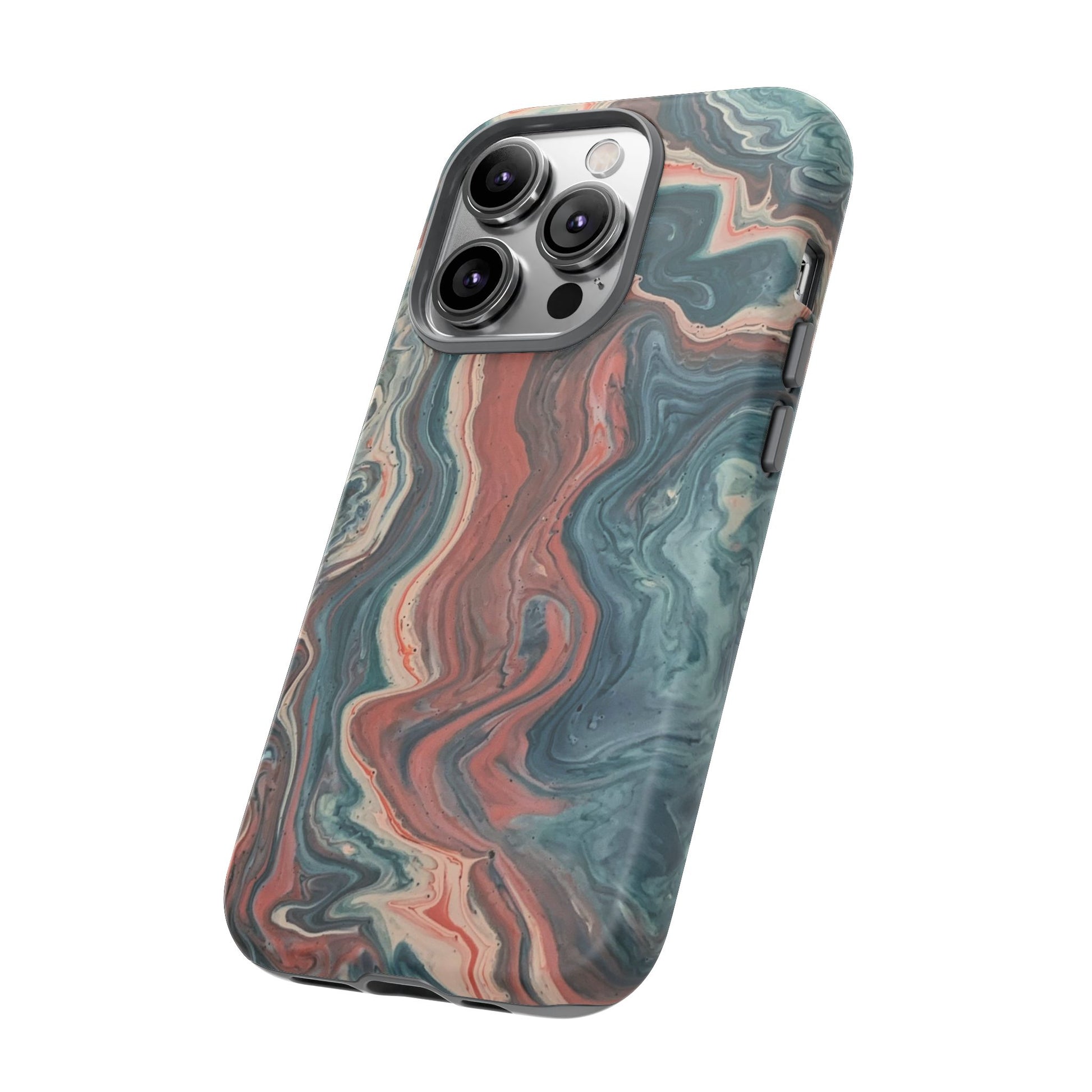 Artistic Phone Case, Tough Cases for Stylish Protection, Marble Design, Trendy Gift for Phone Lovers, Unique Cell Phone Accessory - FORMO