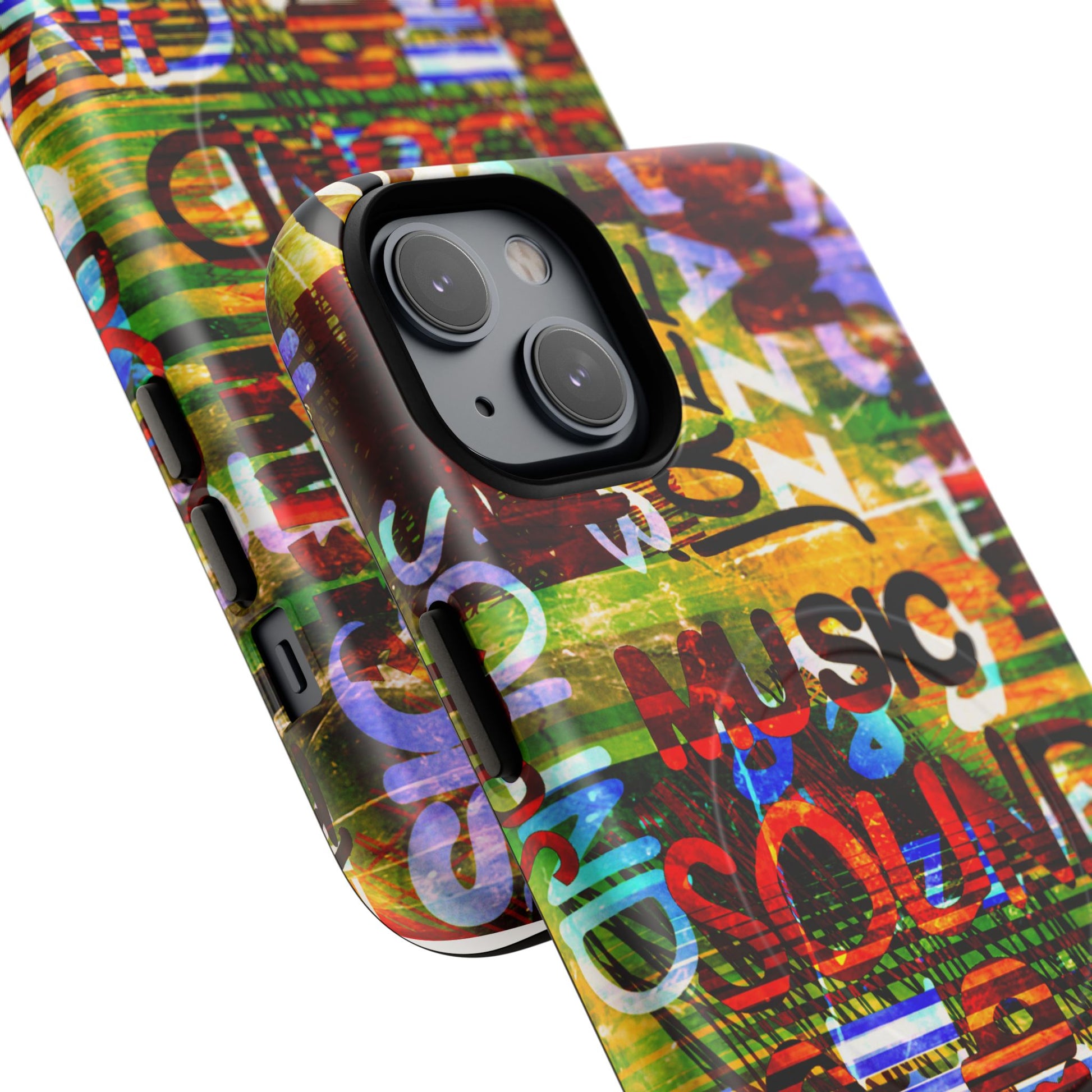Colorful Music-Themed Phone Case (iPhone & Samsung Compatible) - FORMO