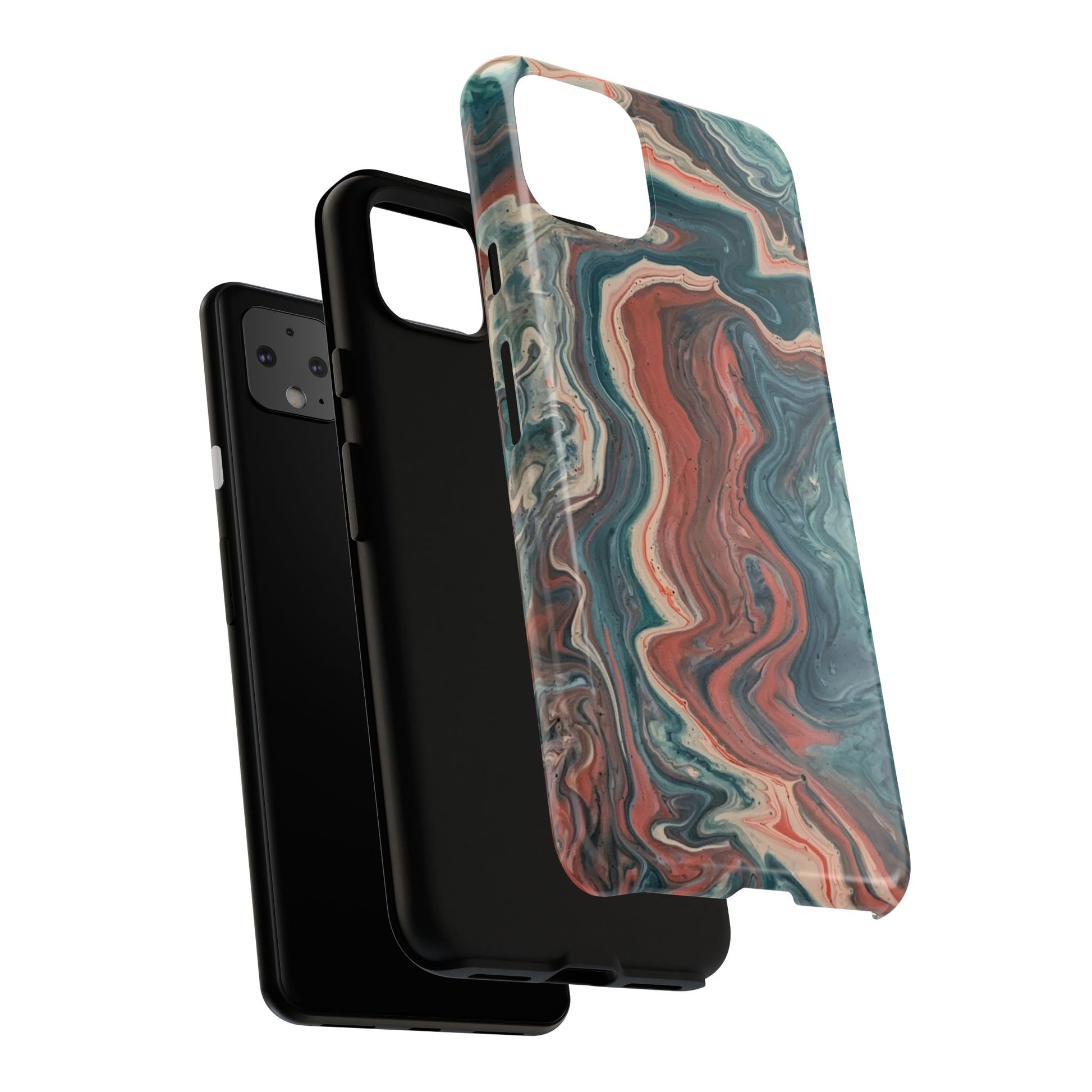 Artistic Phone Case, Tough Cases for Stylish Protection, Marble Design, Trendy Gift for Phone Lovers, Unique Cell Phone Accessory - FORMO