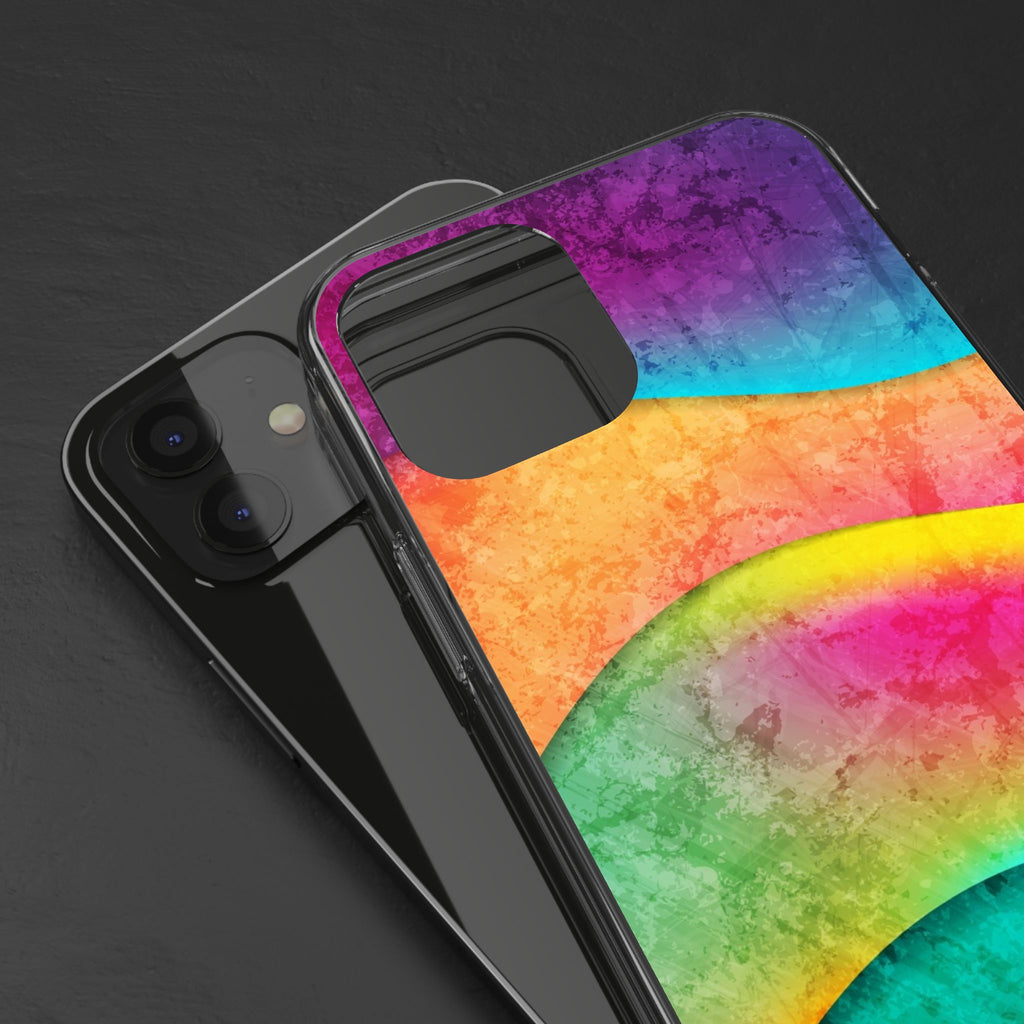 Rainbow Pattern Clear Phone Case (iPhone & Samsung Compatible) - FORMO