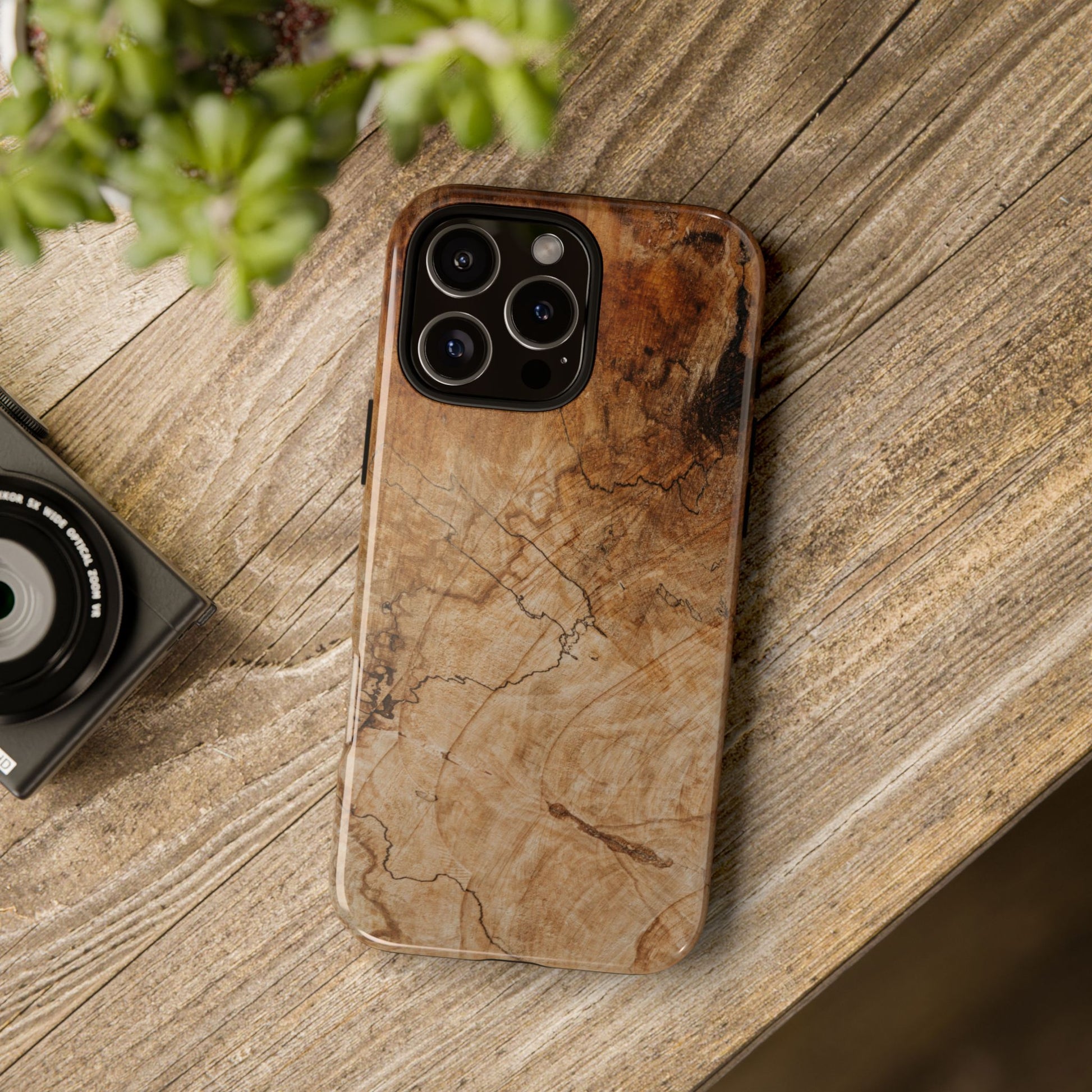 Woodland-Inspired Phone Case | Tough Cases, Natural Wood Grain Cover, Rustic Tech Accessory, Nature Lover Gift, Eco-Friendly - FORMO