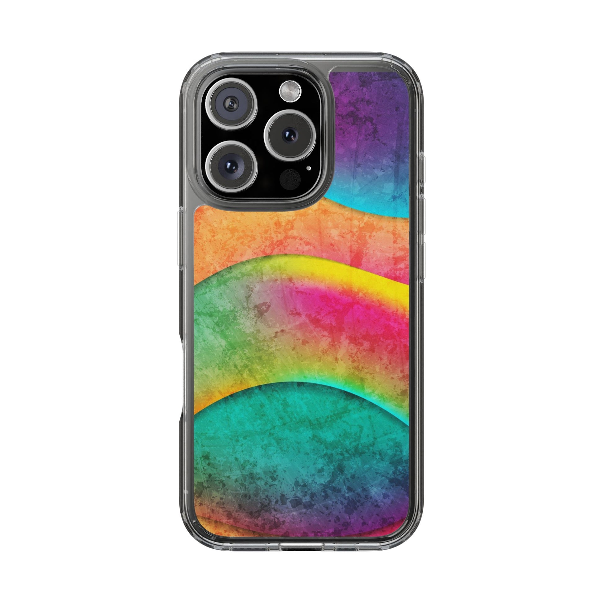 Rainbow Pattern Clear Phone Case (iPhone & Samsung Compatible) - FORMO