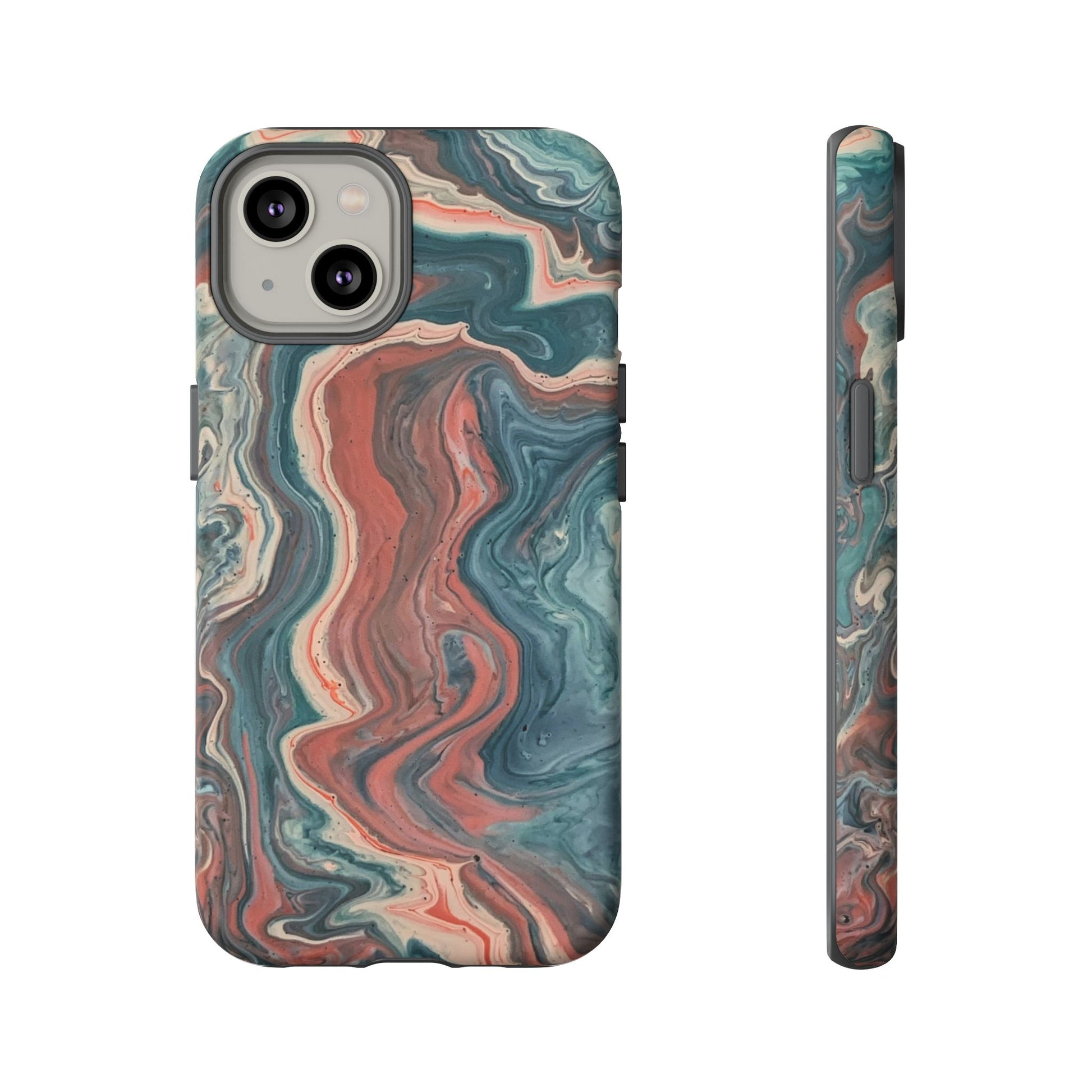 Artistic Phone Case, Tough Cases for Stylish Protection, Marble Design, Trendy Gift for Phone Lovers, Unique Cell Phone Accessory - FORMO
