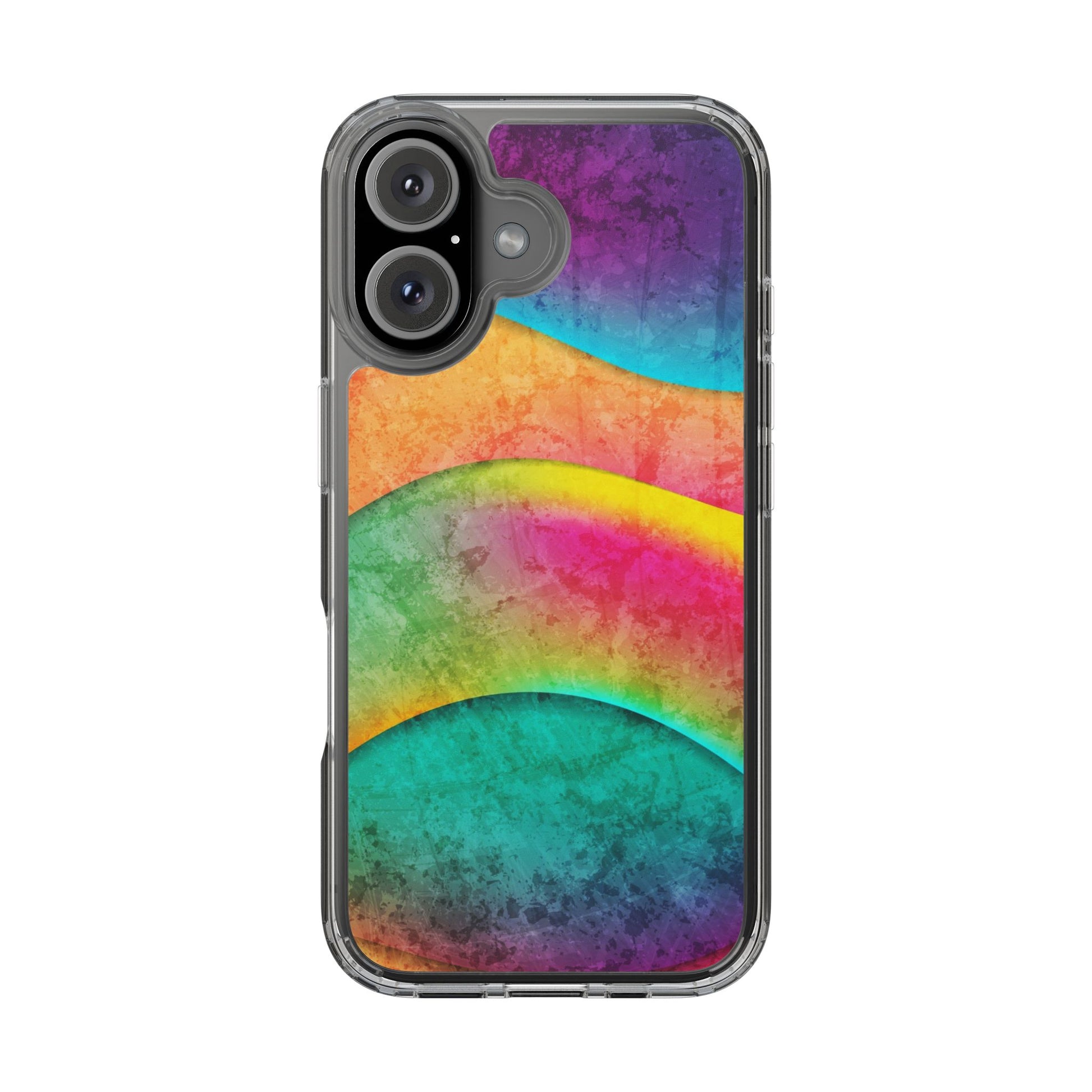 Rainbow Pattern Clear Phone Case (iPhone & Samsung Compatible) - FORMO