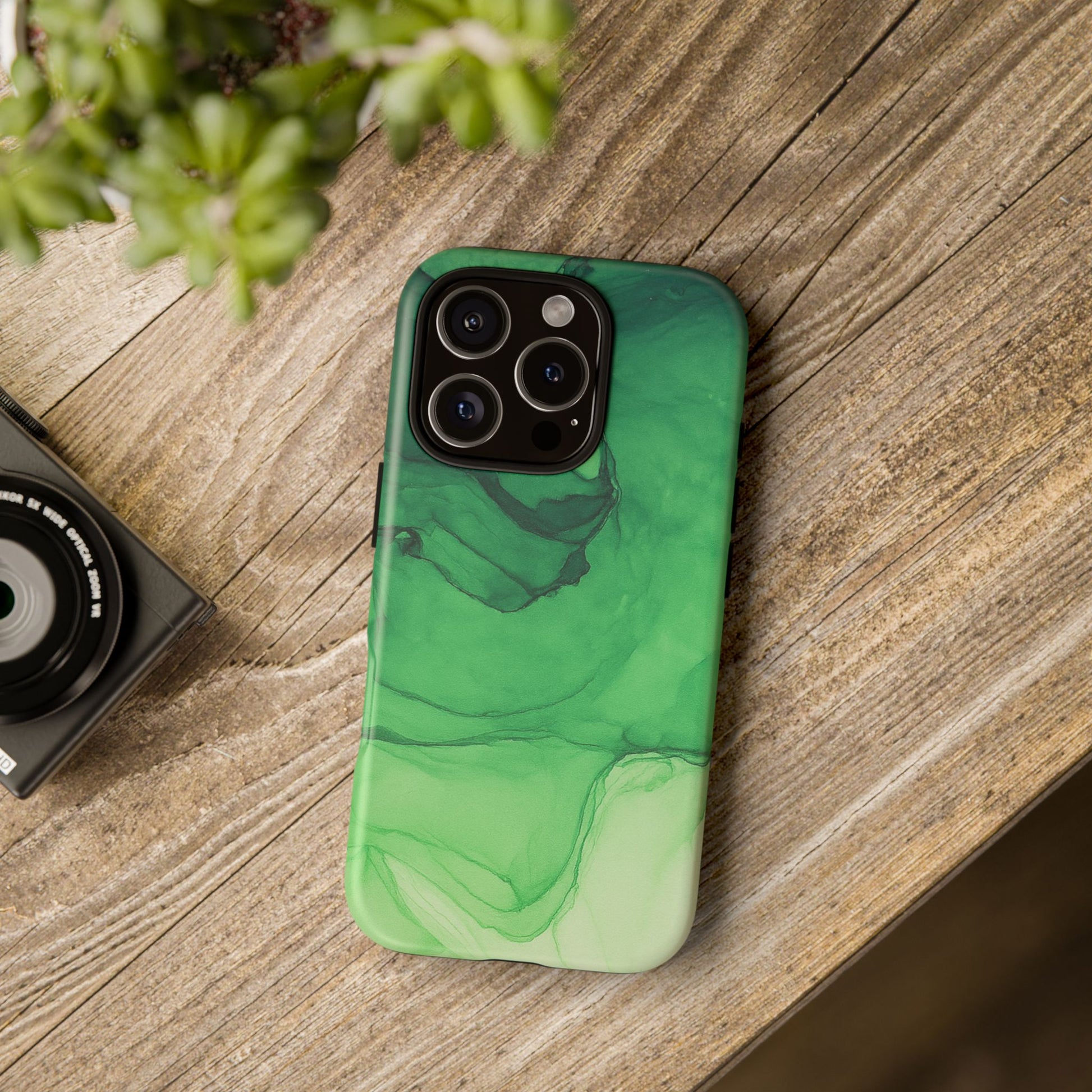 Stylish Phone Case for Nature Lovers, Tough Cases, Green Marble Design, Organic Aesthetic, Unique Gift, Eco-friendly Accessories