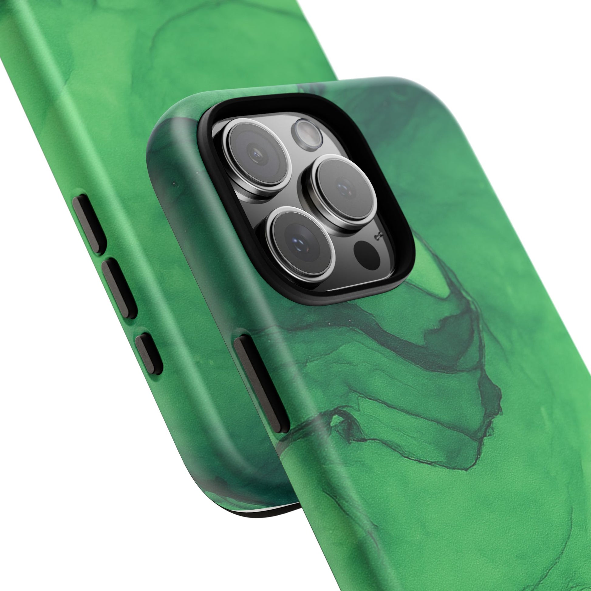 Stylish Phone Case for Nature Lovers, Tough Cases, Green Marble Design, Organic Aesthetic, Unique Gift, Eco-friendly Accessories