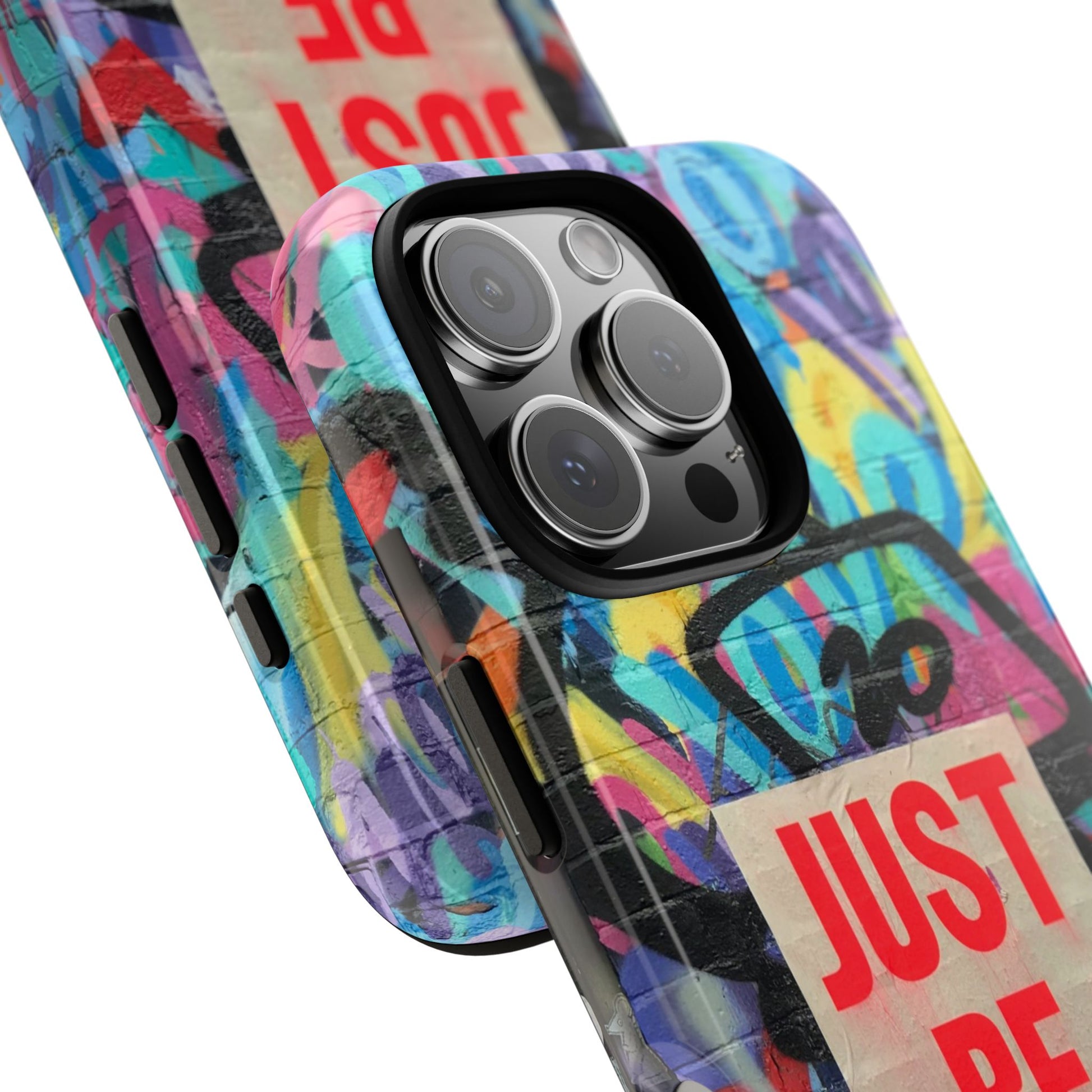 Colorful Phone Case - Just Be Nice Design, Motivational Gift, Phone Accessories, Unique Custom Case, Positive Vibe Tech Gear - FORMO