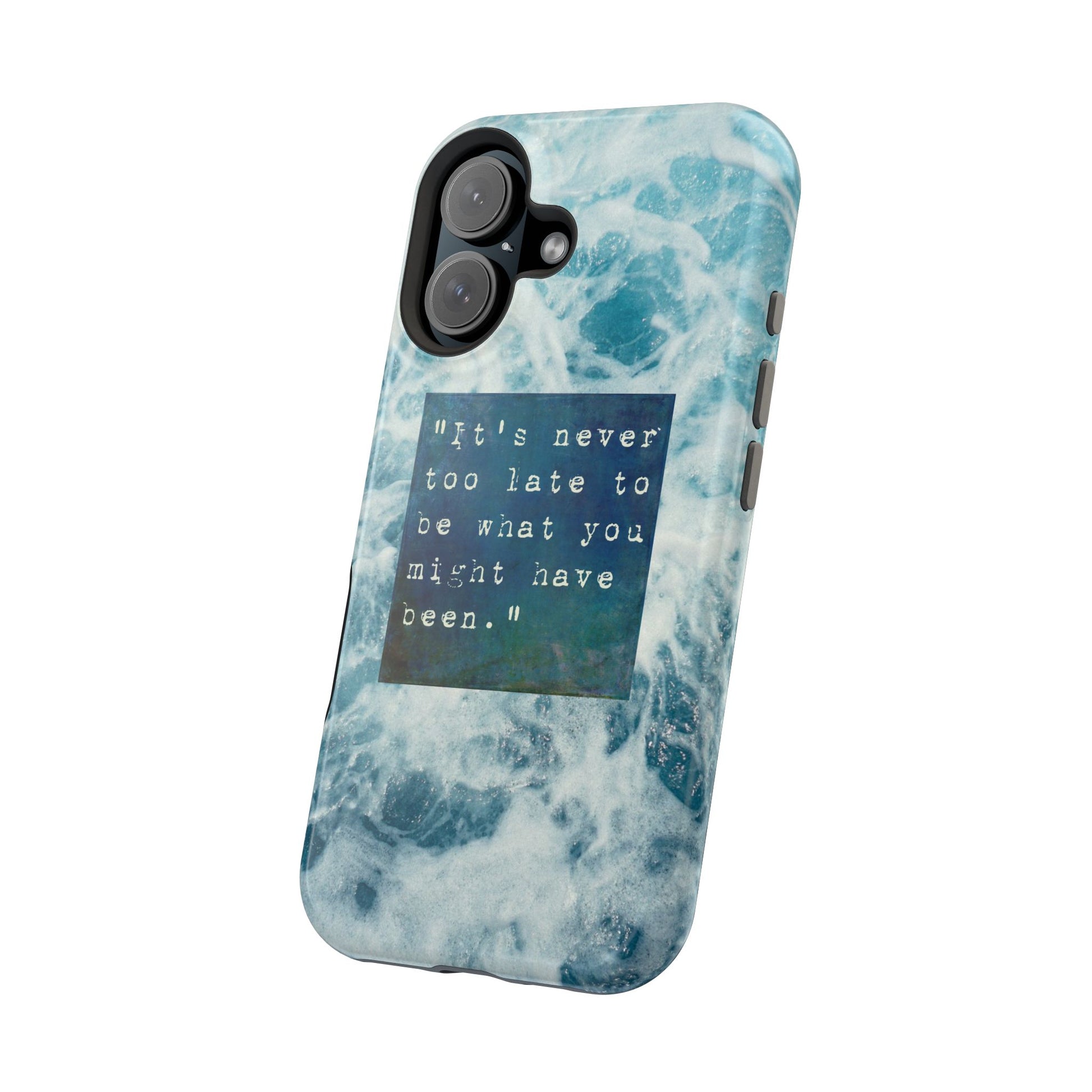 Inspirational Magnetic Phone Cases, Perfect Gift for Students, Motivational Phone Cover, Stylish Tough Case, Ocean Design Case, Fits iPhone - FORMO