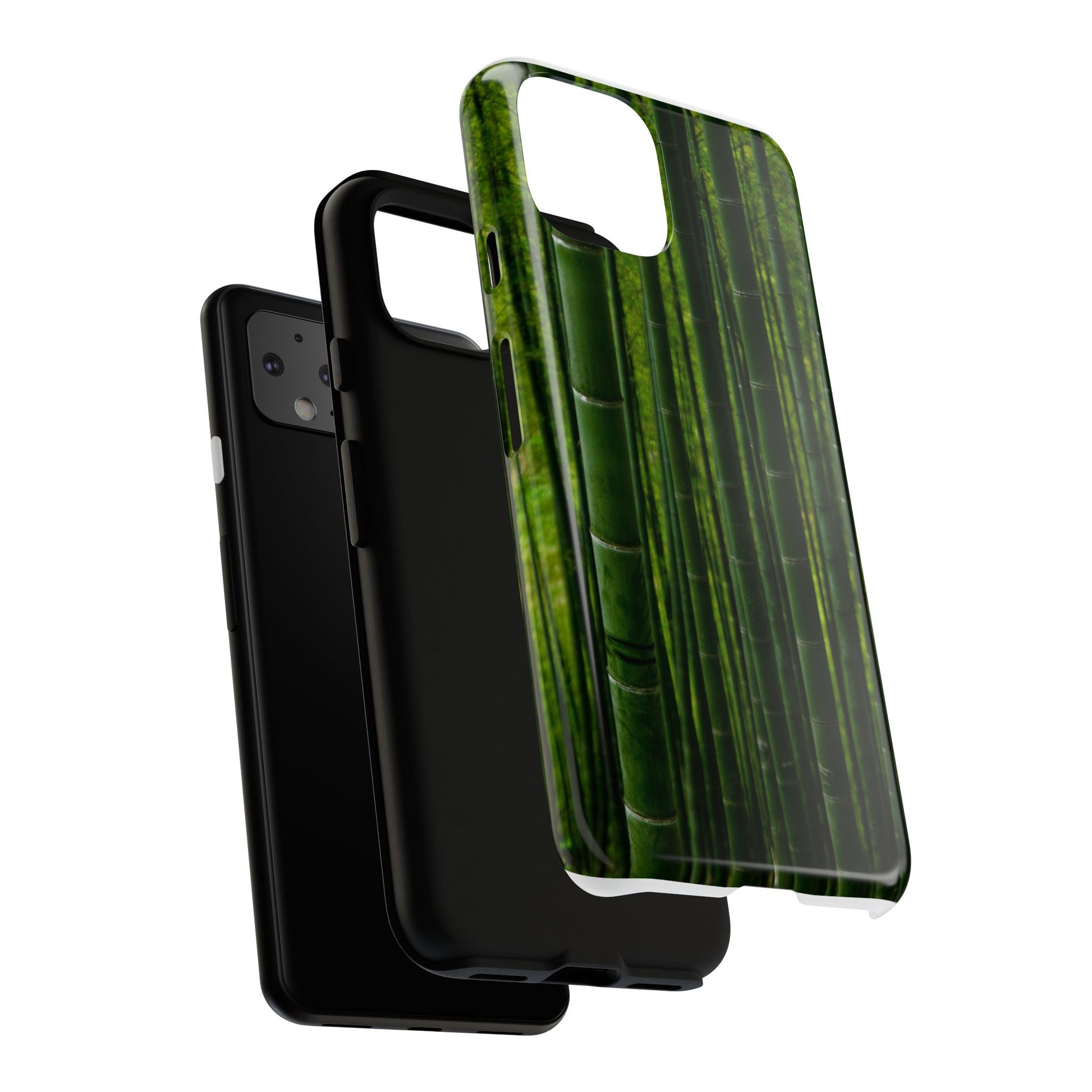 Bamboo Phone Case - Tough Cases, Nature Lover Gift, Eco-Friendly Phone Accessory, Greenery Design, Unique Smartphone Cover - FORMO
