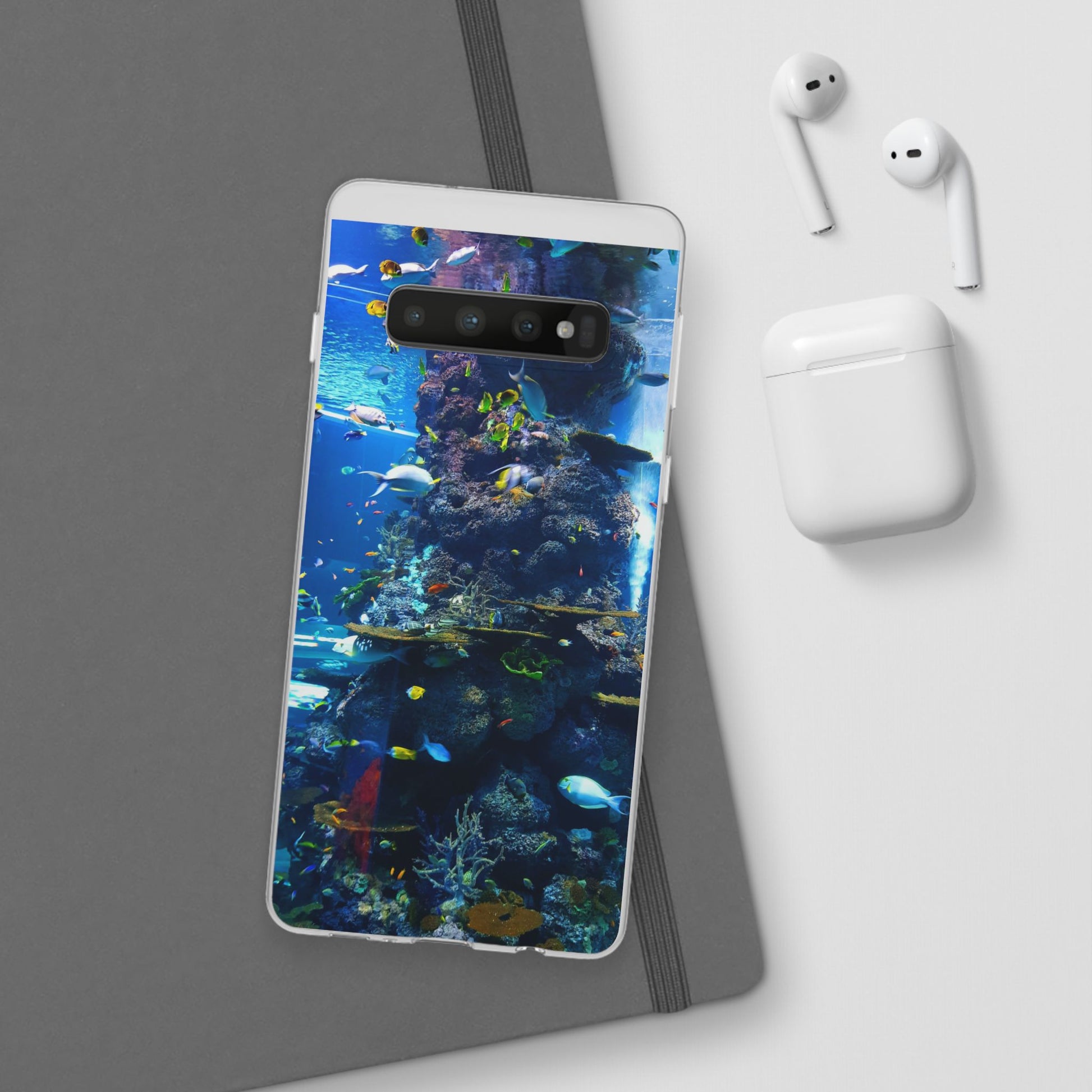 Underwater Paradise Phone Case, Flexible Mobile Cover, Ocean Lover Gift, Marine Life, Beach Decor, Sea Life Accessories - FORMO
