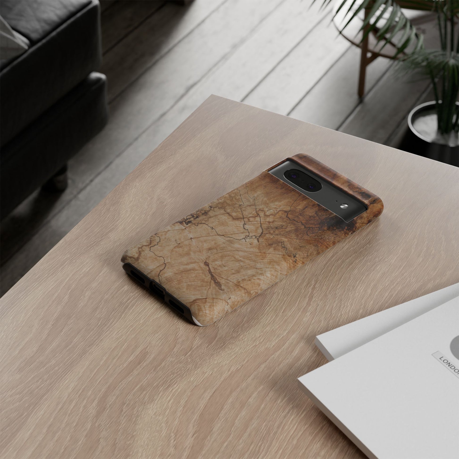 Woodland-Inspired Phone Case | Tough Cases, Natural Wood Grain Cover, Rustic Tech Accessory, Nature Lover Gift, Eco-Friendly - FORMO