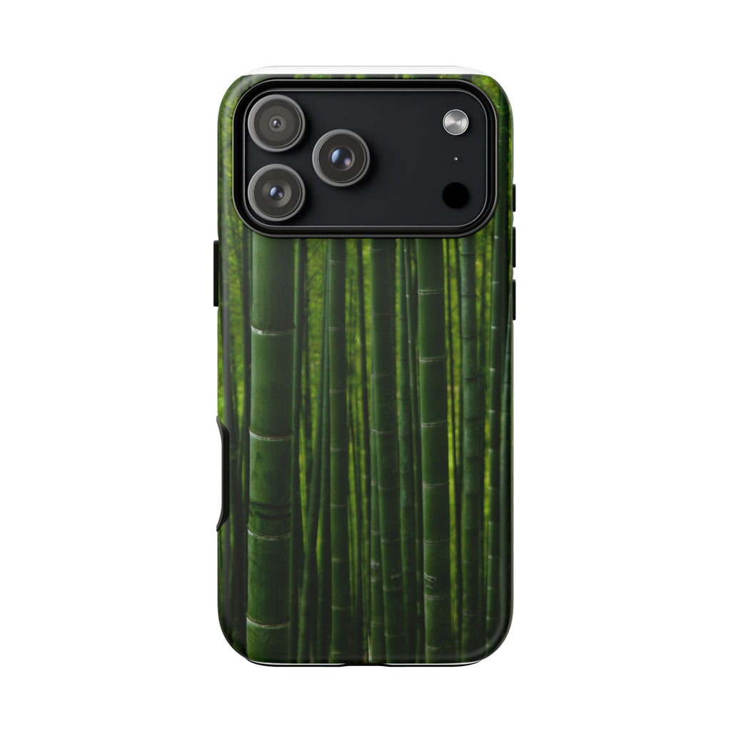 Bamboo Phone Case - Tough Cases, Nature Lover Gift, Eco-Friendly Phone Accessory, Greenery Design, Unique Smartphone Cover