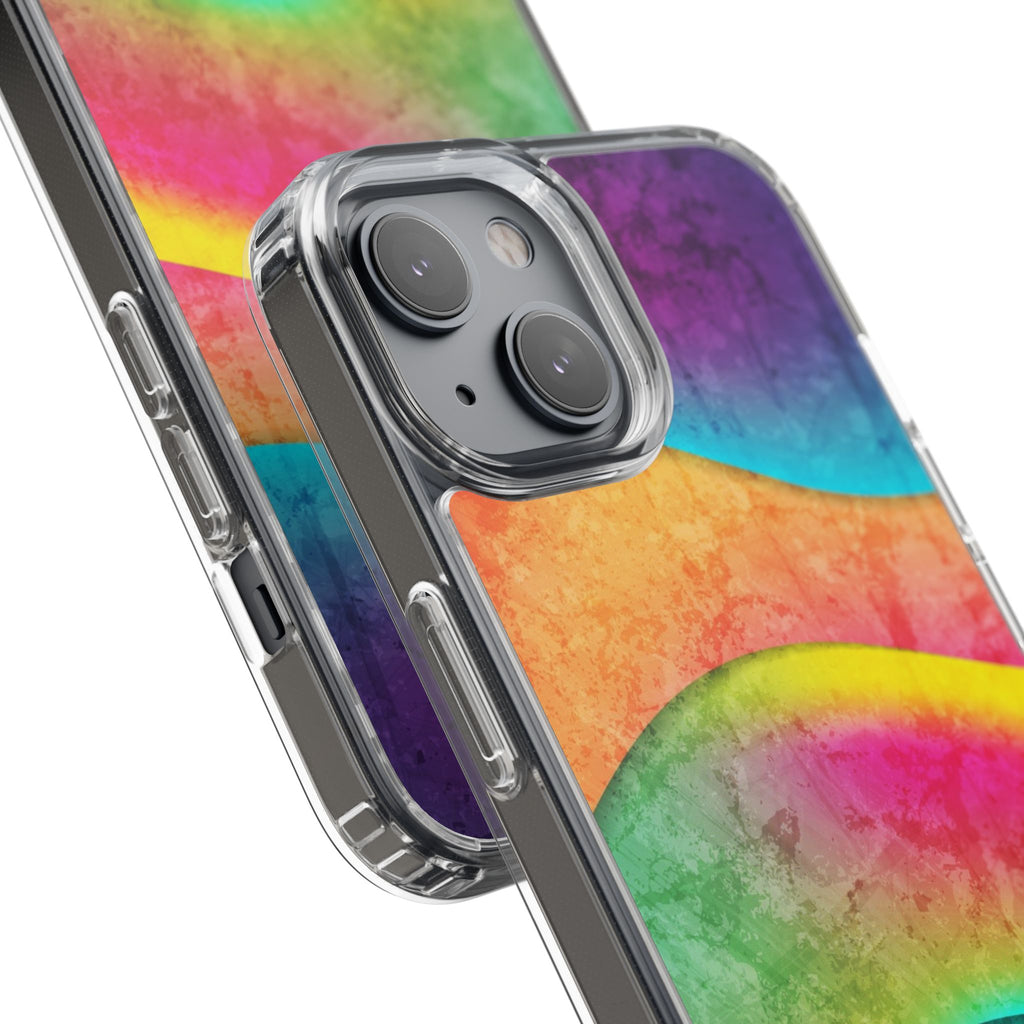 Rainbow Pattern Clear Phone Case (iPhone & Samsung Compatible) - FORMO