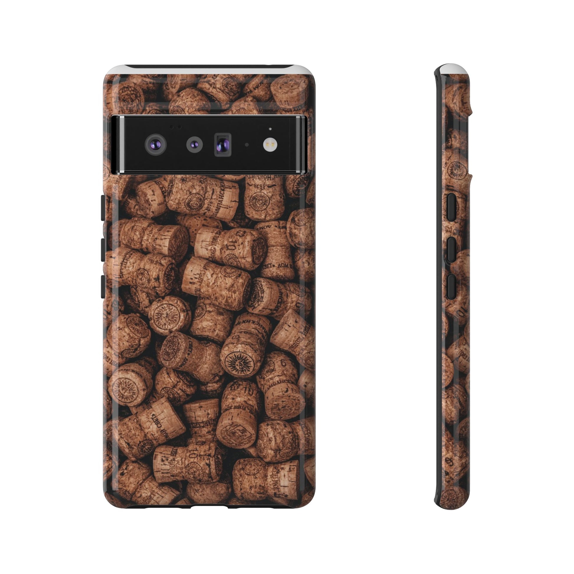 Cork Pattern Phone Case - Eco-Friendly, Vintage Style, Rustic Gifts for Wine Lovers, Housewarming, Birthday, Unique Gift - FORMO