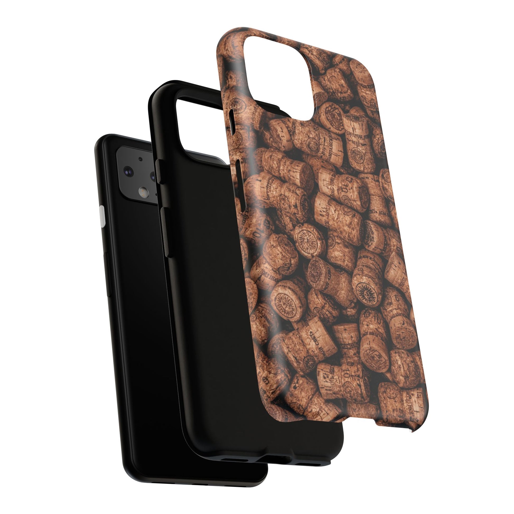 Cork Pattern Phone Case - Eco-Friendly, Vintage Style, Rustic Gifts for Wine Lovers, Housewarming, Birthday, Unique Gift - FORMO