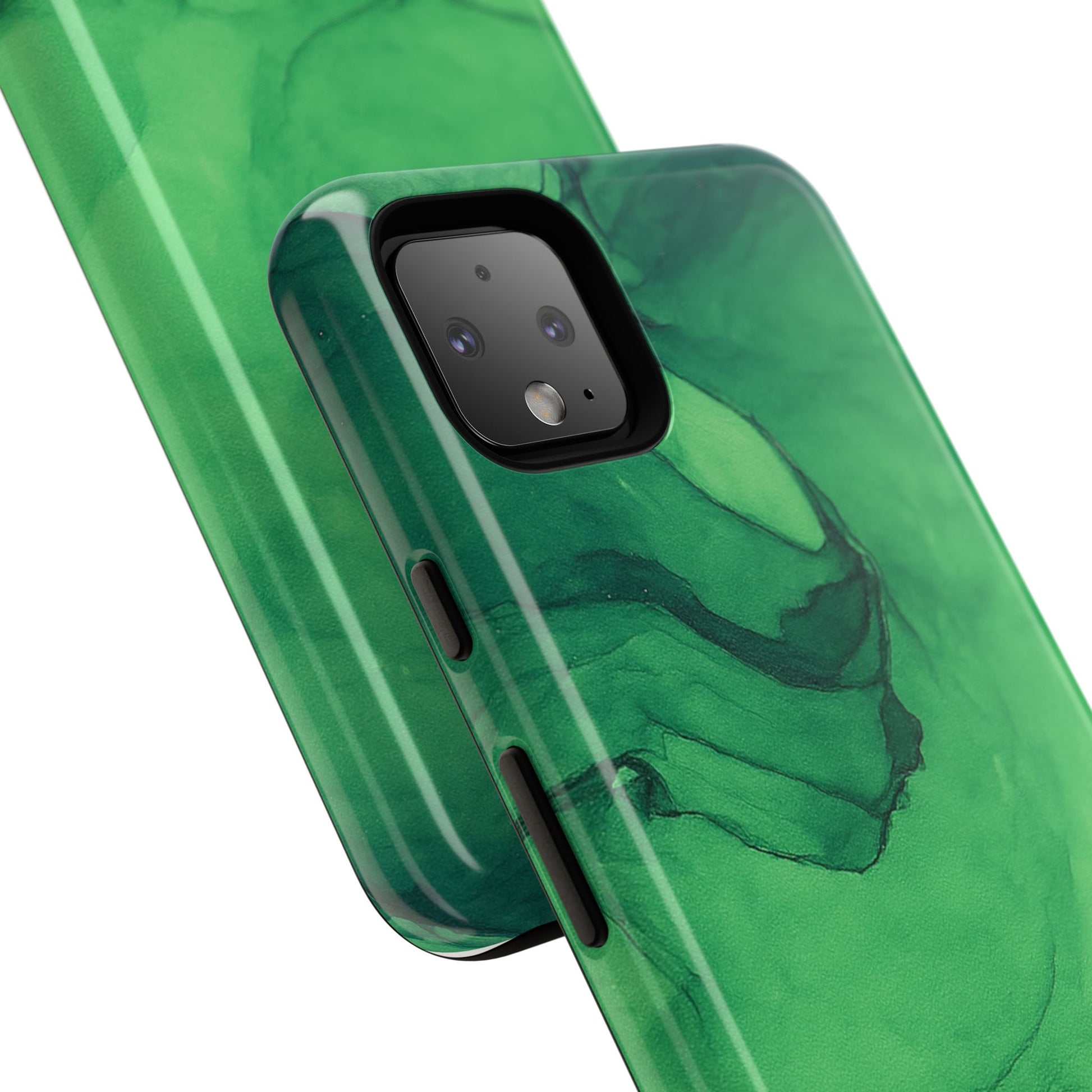 Stylish Phone Case for Nature Lovers, Tough Cases, Green Marble Design, Organic Aesthetic, Unique Gift, Eco-friendly Accessories