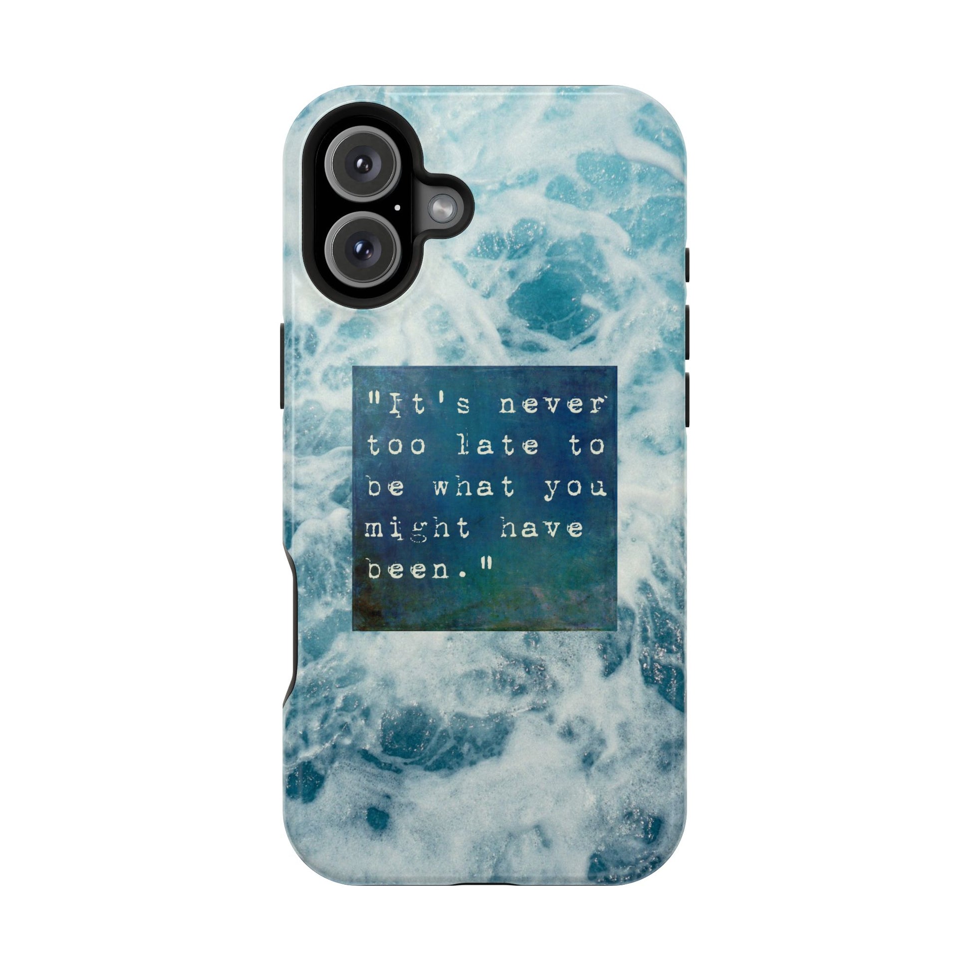 Inspirational Magnetic Phone Cases, Perfect Gift for Students, Motivational Phone Cover, Stylish Tough Case, Ocean Design Case, Fits iPhone - FORMO