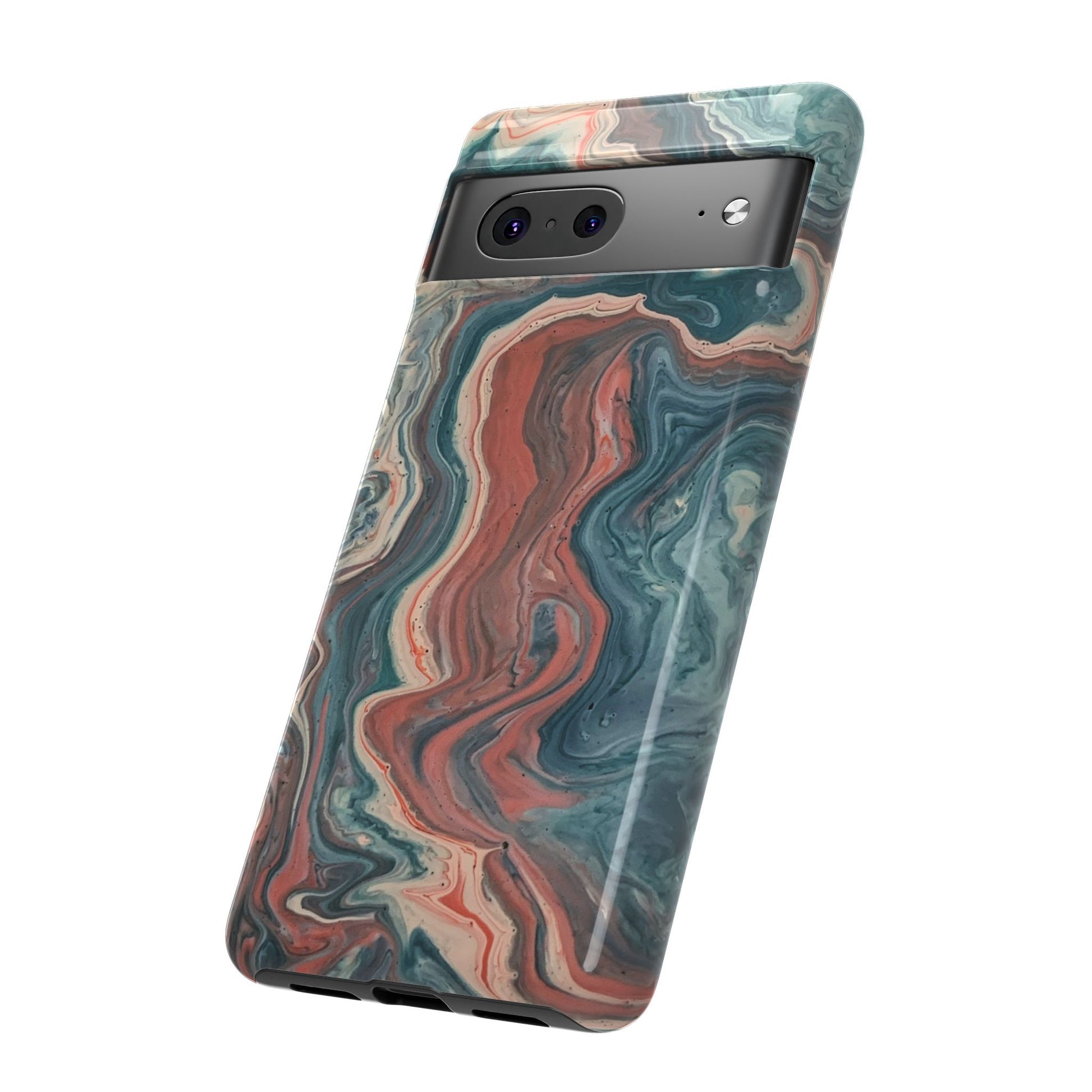 Artistic Phone Case, Tough Cases for Stylish Protection, Marble Design, Trendy Gift for Phone Lovers, Unique Cell Phone Accessory - FORMO