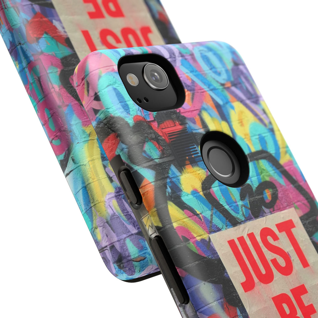 Colorful Phone Case - Just Be Nice Design, Motivational Gift, Phone Accessories, Unique Custom Case, Positive Vibe Tech Gear - FORMO