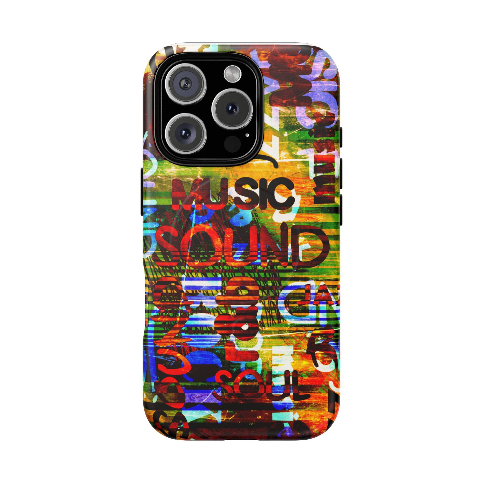Colorful Music-Themed Phone Case (iPhone & Samsung Compatible) - FORMO
