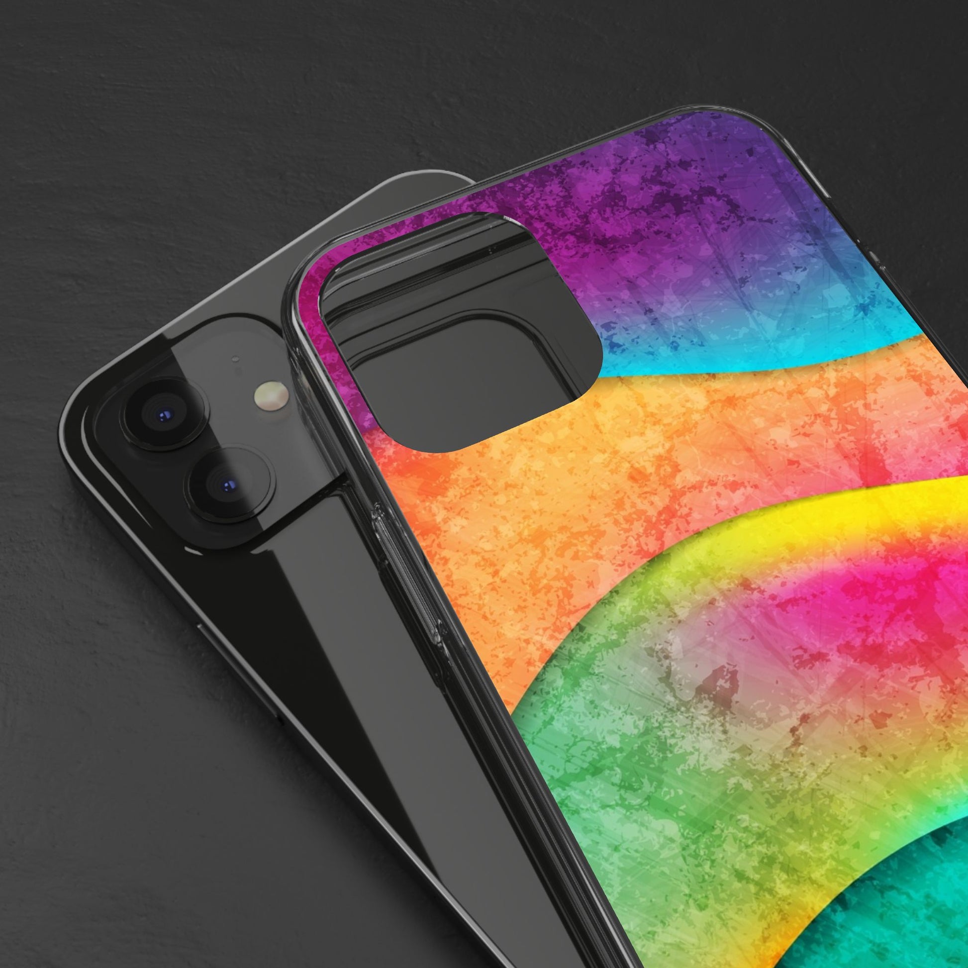 Rainbow Pattern Clear Phone Case (iPhone & Samsung Compatible) - FORMO