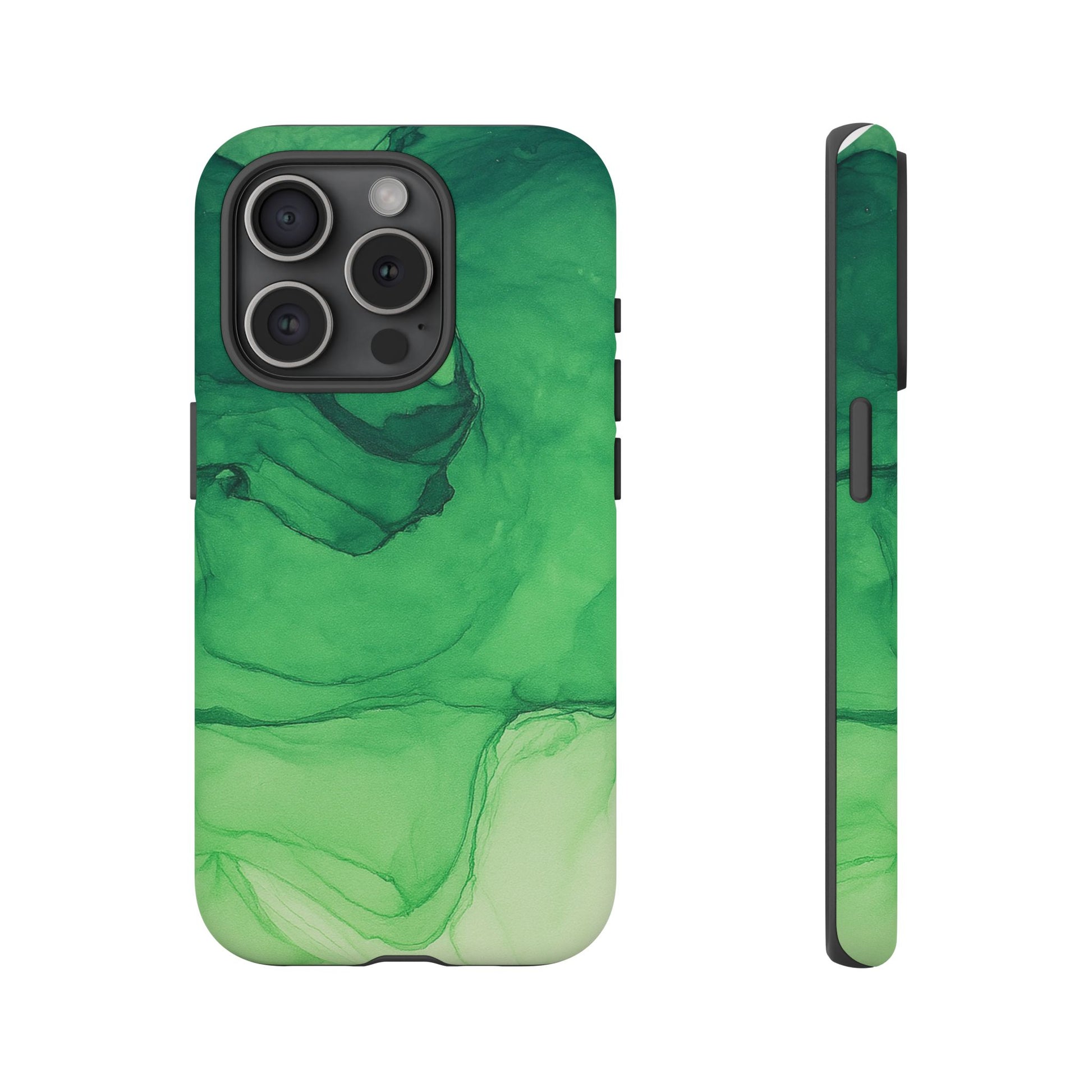 Stylish Phone Case for Nature Lovers, Tough Cases, Green Marble Design, Organic Aesthetic, Unique Gift, Eco-friendly Accessories