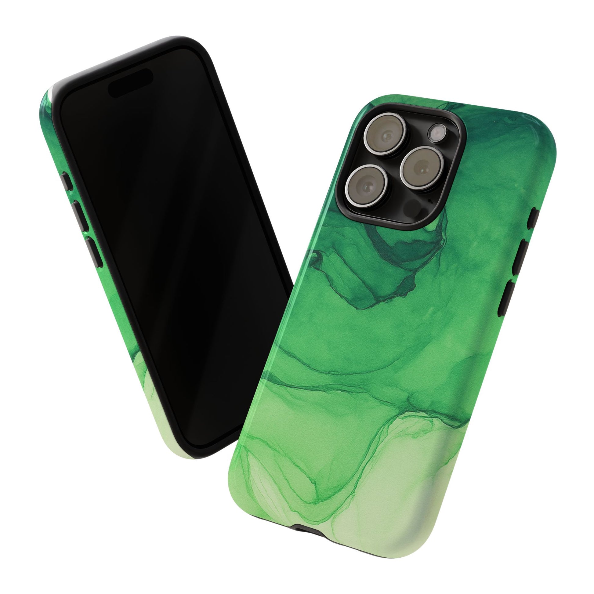 Stylish Phone Case for Nature Lovers, Tough Cases, Green Marble Design, Organic Aesthetic, Unique Gift, Eco-friendly Accessories