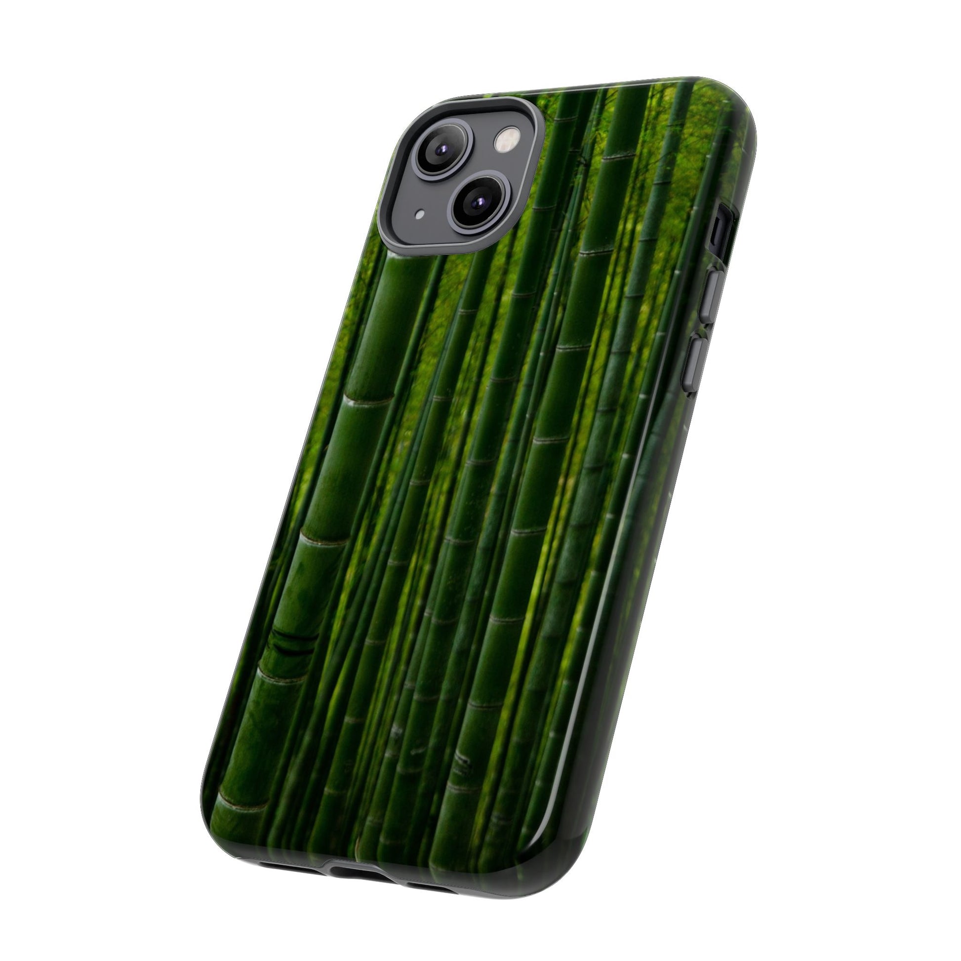 Bamboo Phone Case - Tough Cases, Nature Lover Gift, Eco-Friendly Phone Accessory, Greenery Design, Unique Smartphone Cover - FORMO